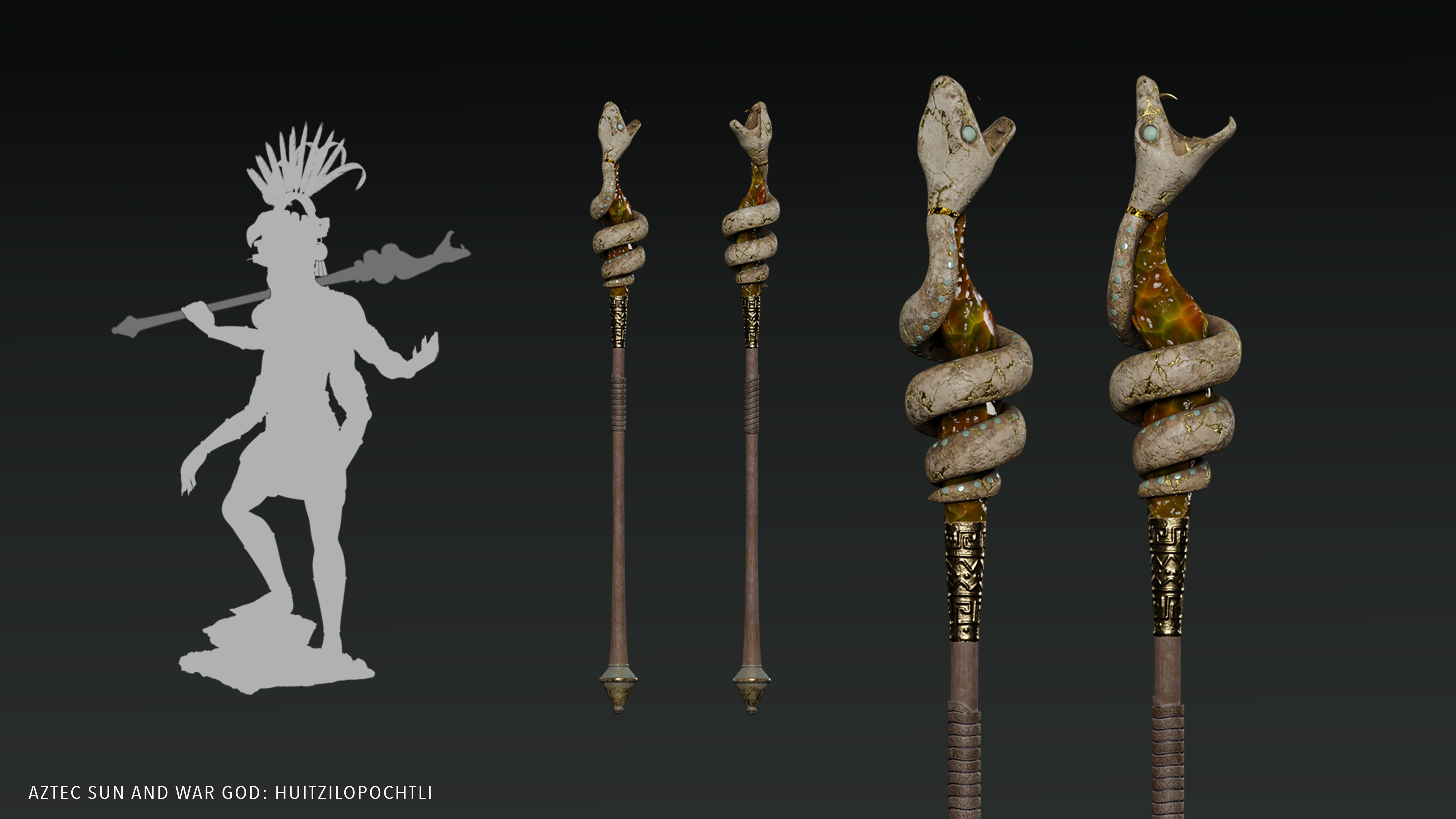 Character Weapon Design, Texturing & Render