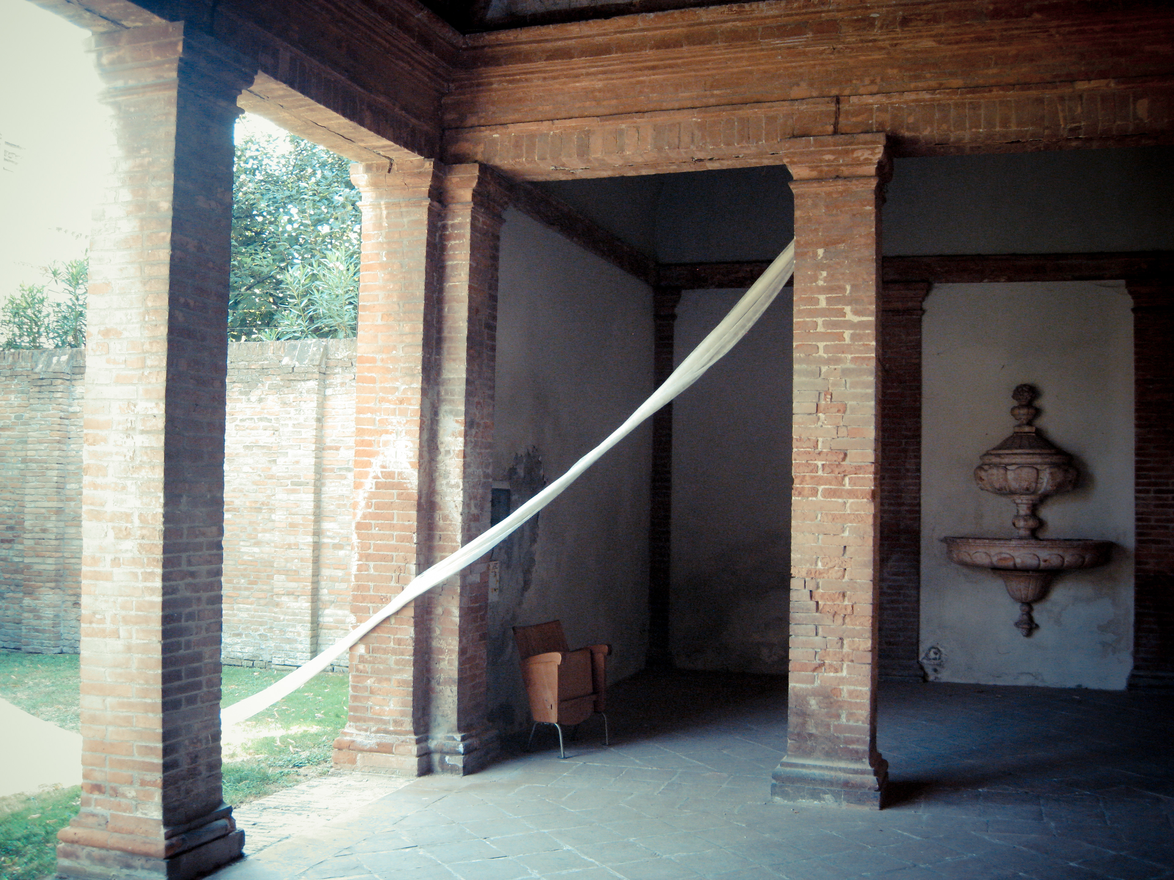 Detail of the installation at Marfisa D'Este house