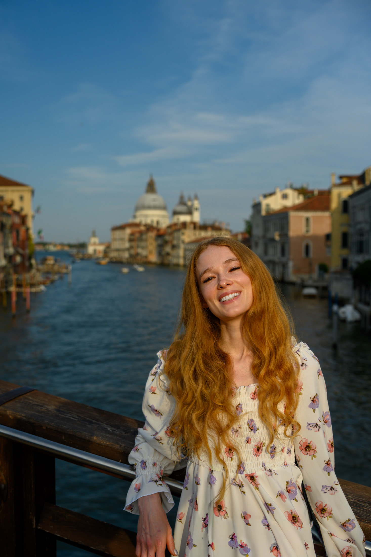 Sasha Sytenko — a sunlit portrait in Venice.