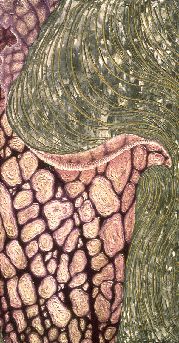 Pitcher Plant   34"h x 18"w   Oil on Canvas