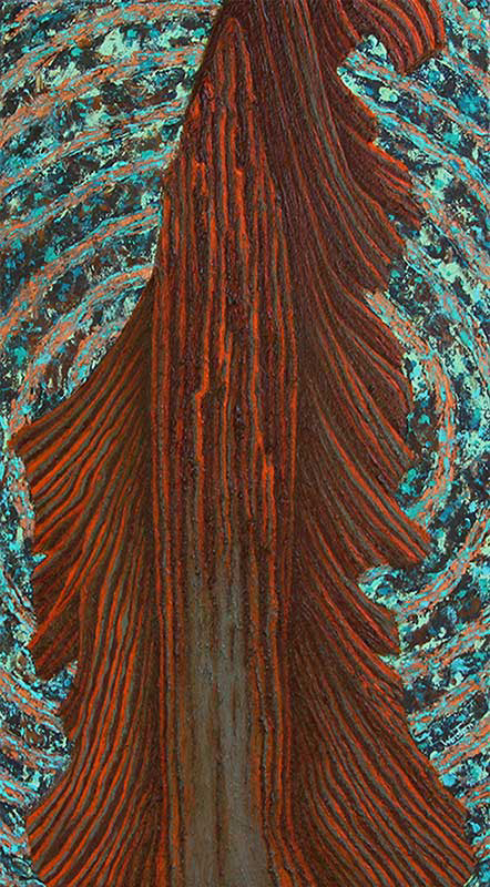 Red Cedar   18"h x 10"w   Oil on Canvas