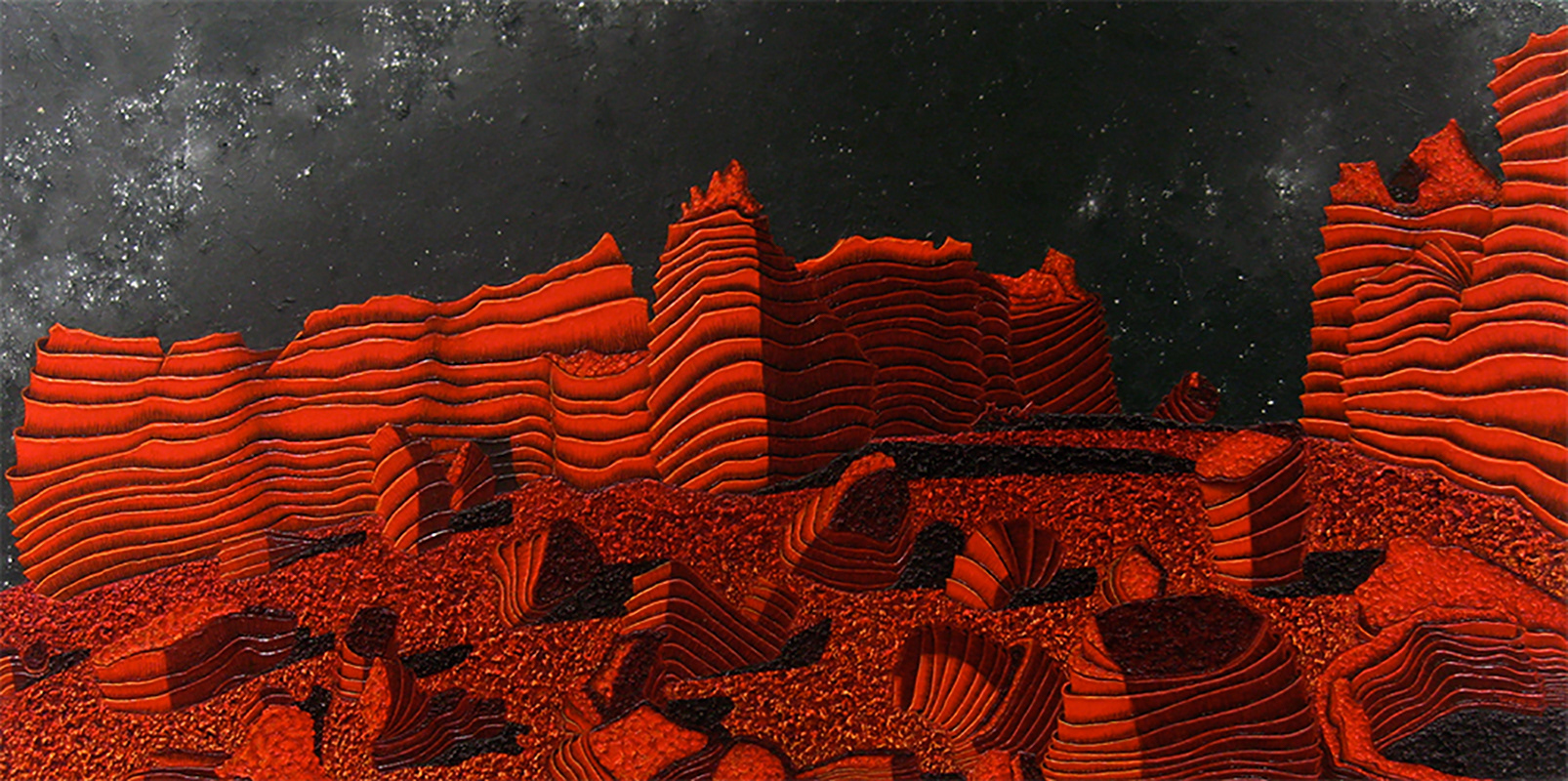 Hackberry   30"h x 60"w   Oil on Canvas