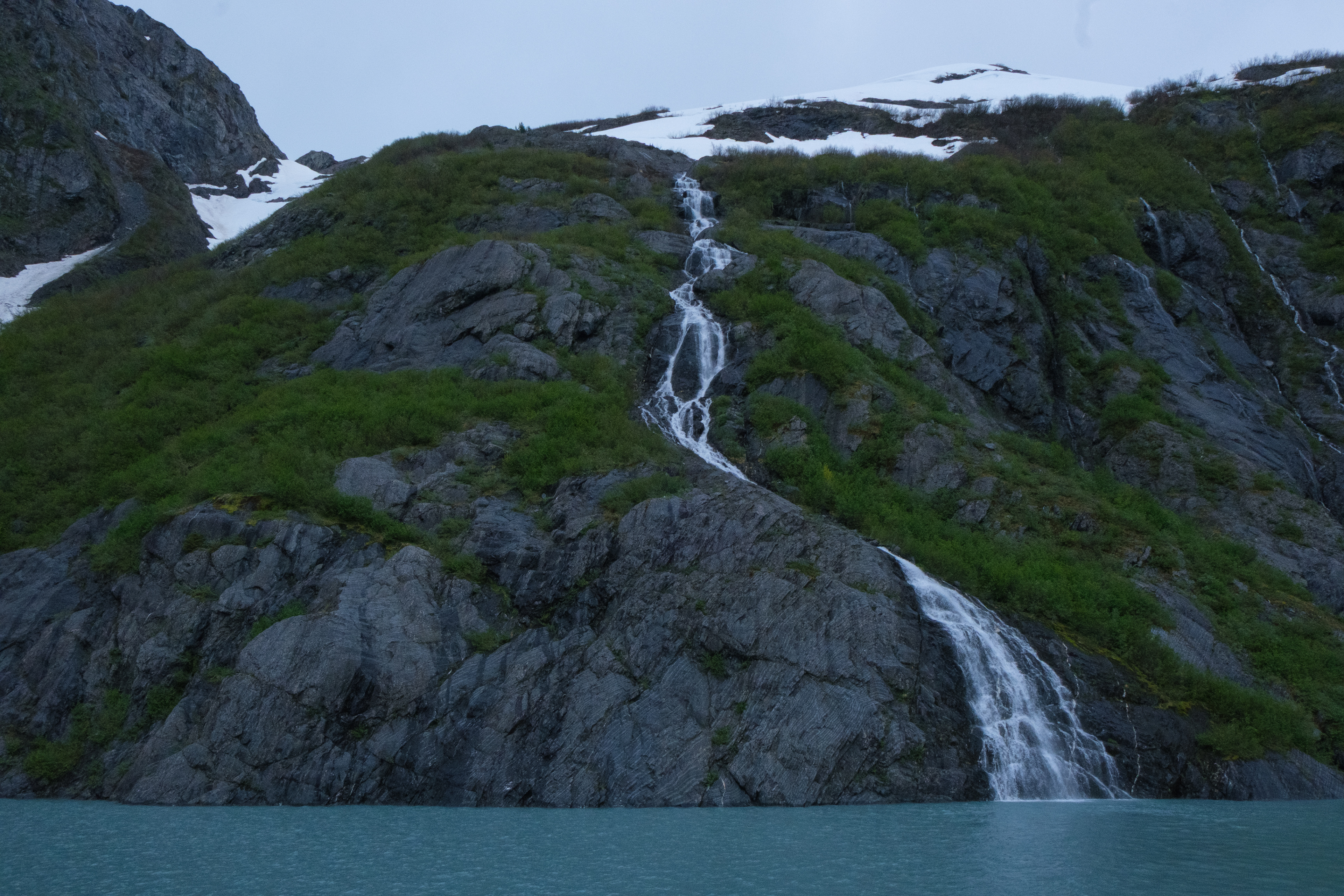 Waterfall near Portage Glacier