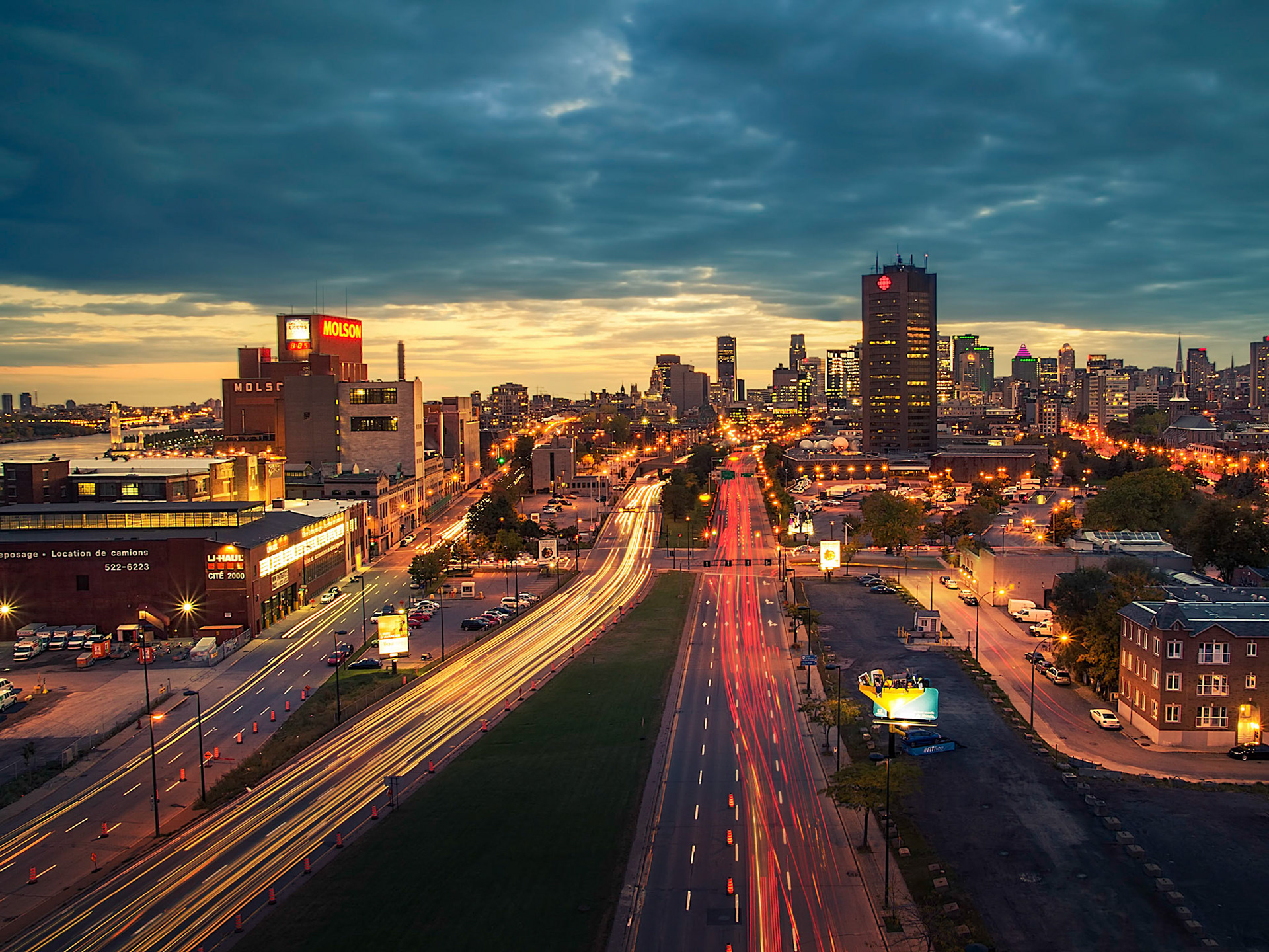 Montreal Light Trails