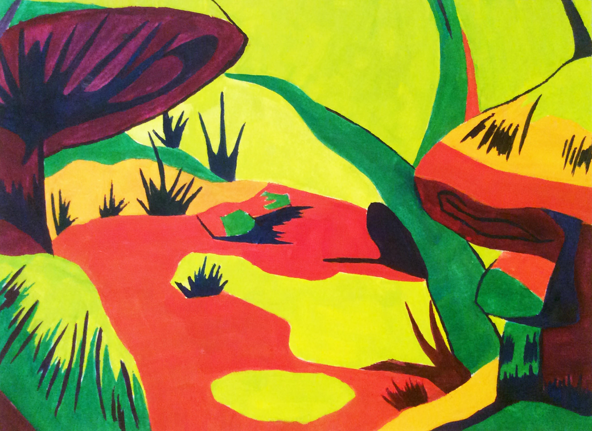 Mushrooms in Tertiary