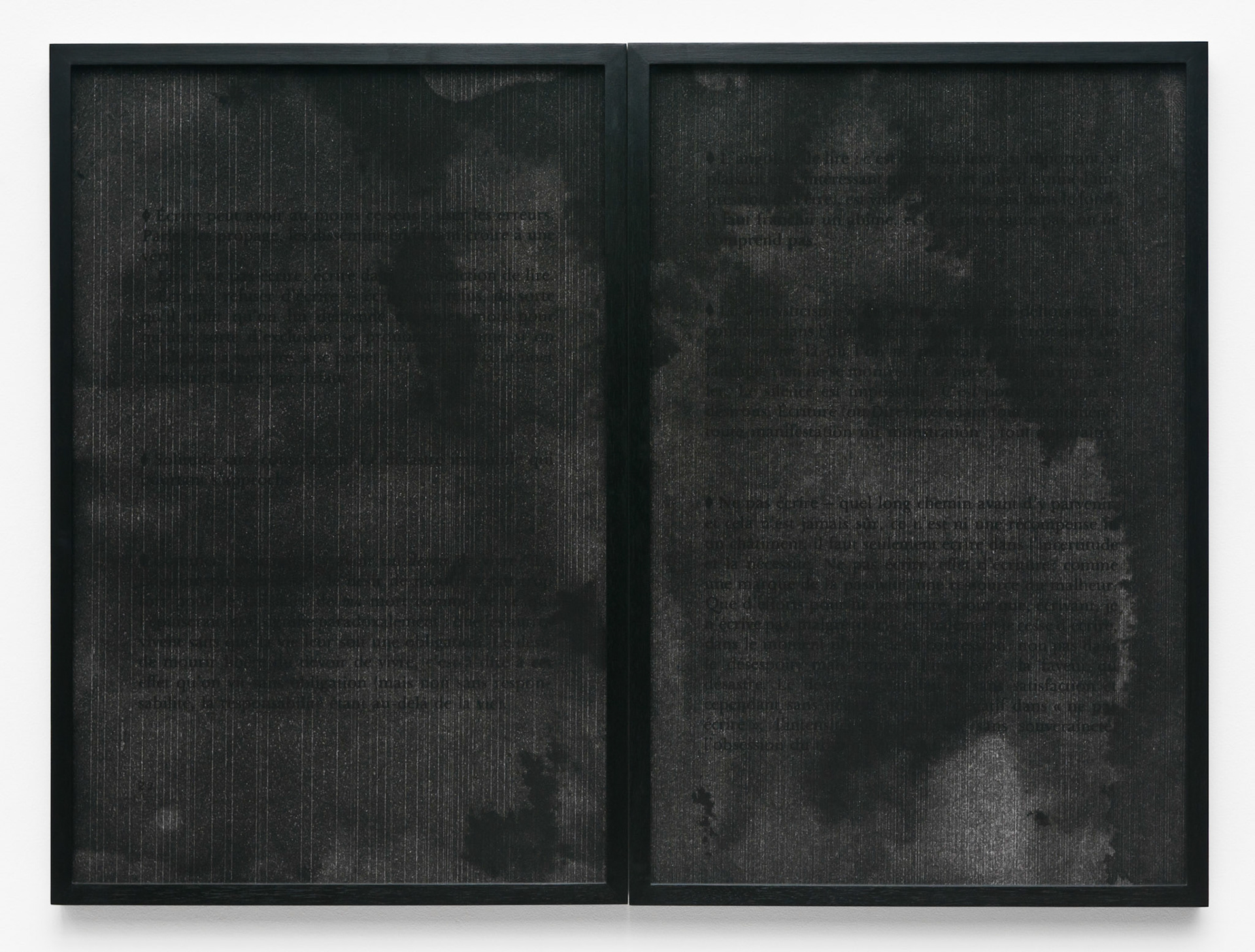 BLANCHOT Maurice. L'Écriture du Desastre, pp.22-23 (Gallimard 1980) (ph. Édouard Fraipont)