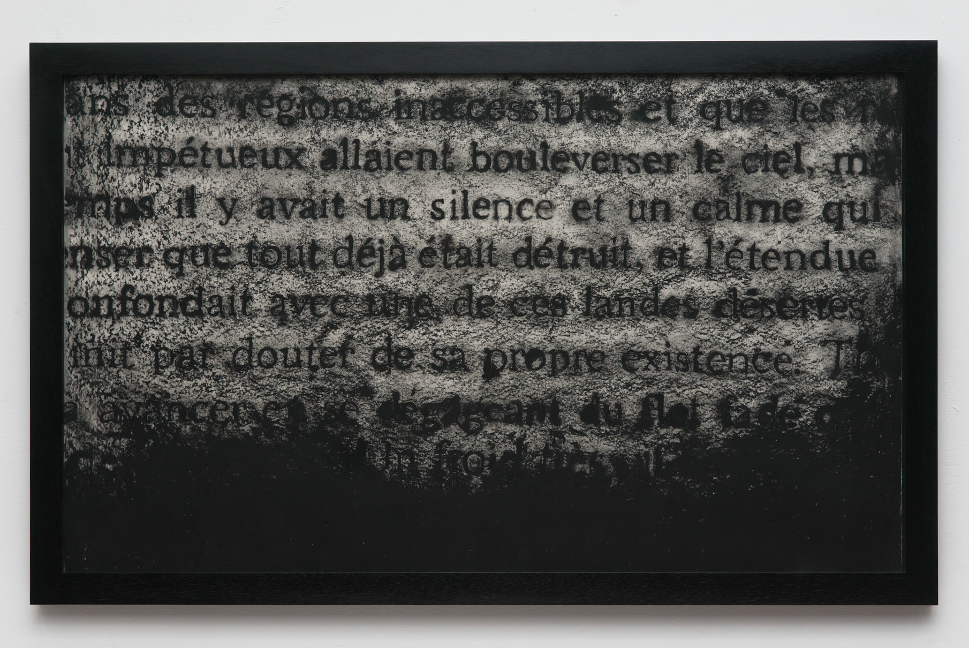 oil pastel and graphite on cotton paper, 87,5 x 140 x 5cm. Ph. Edouard Fraipont.