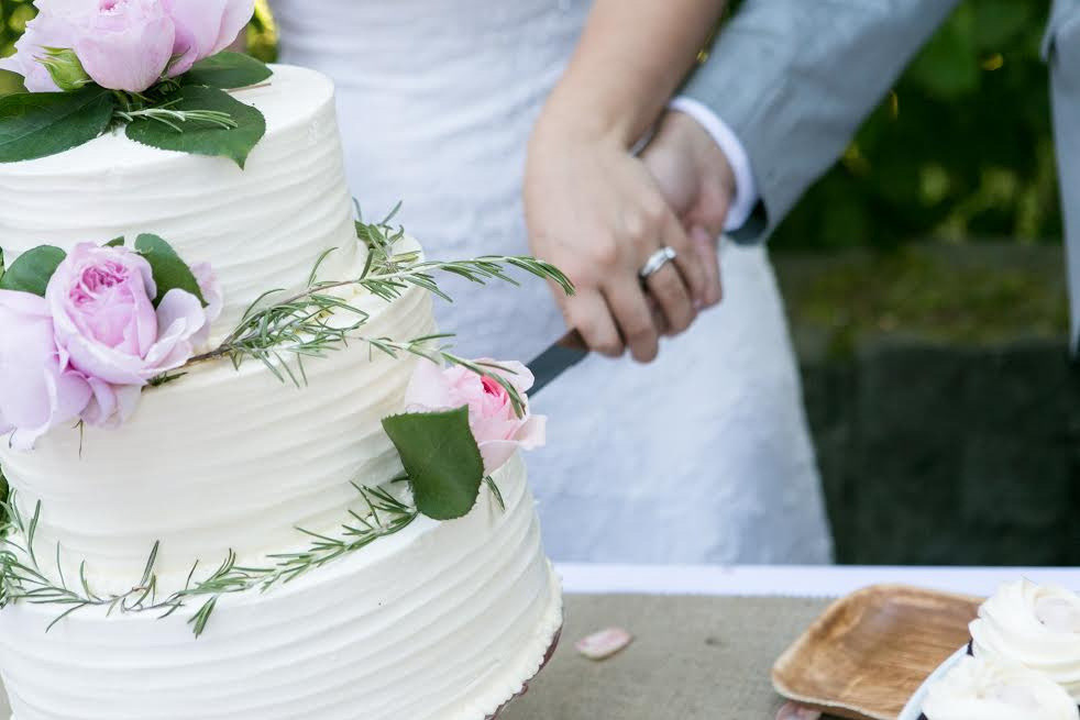 Italian buttercream weddinng cake, 2016