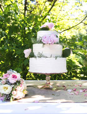 Italian buttercream weddinng cake, 2016