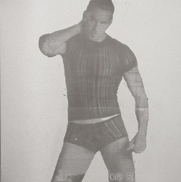 Bailey Koegh, XXX, boy I, 2024, acid etched stainless steel, 80 x 60cm