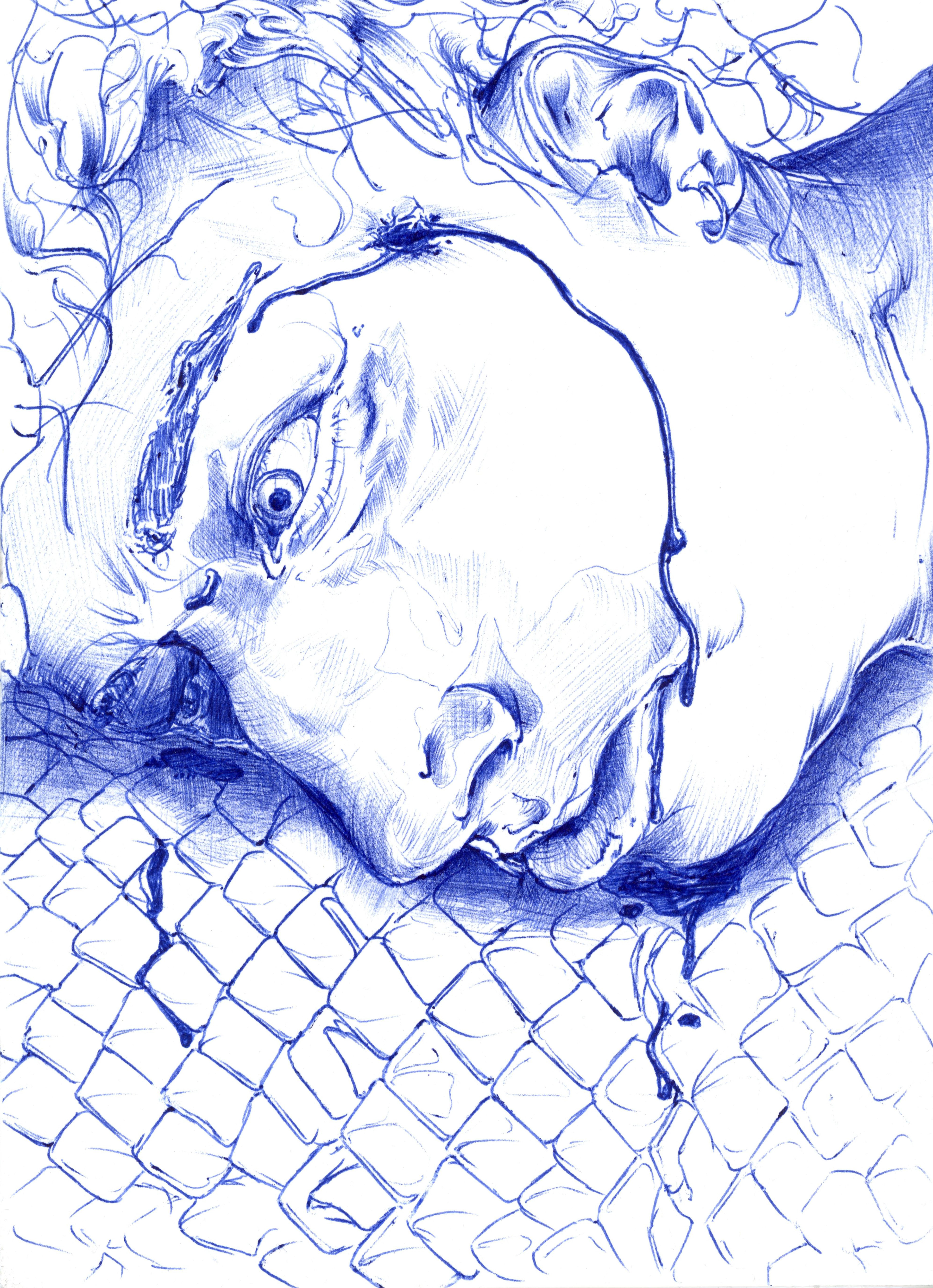 Selbstportrait / Drappiert 2024