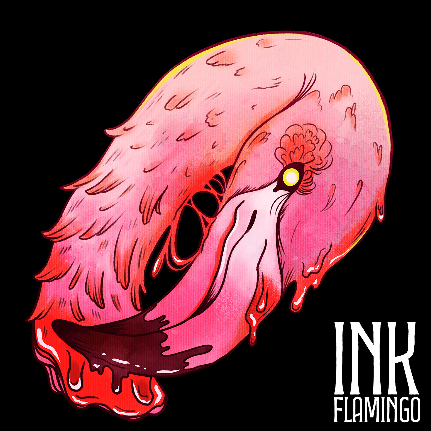 Ink Flamingo