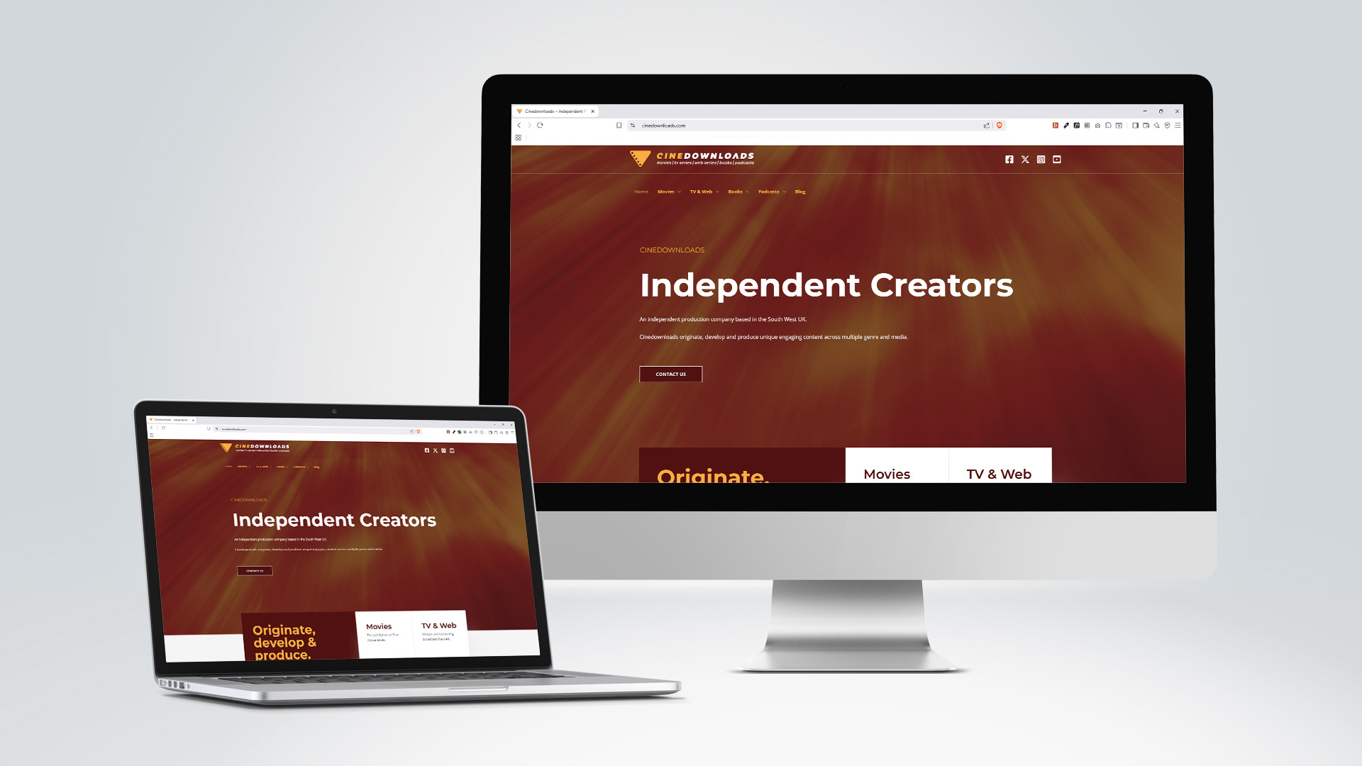 Cinedownloads home page