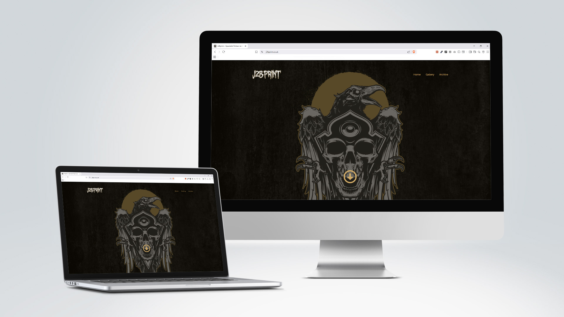 J2B Print home page