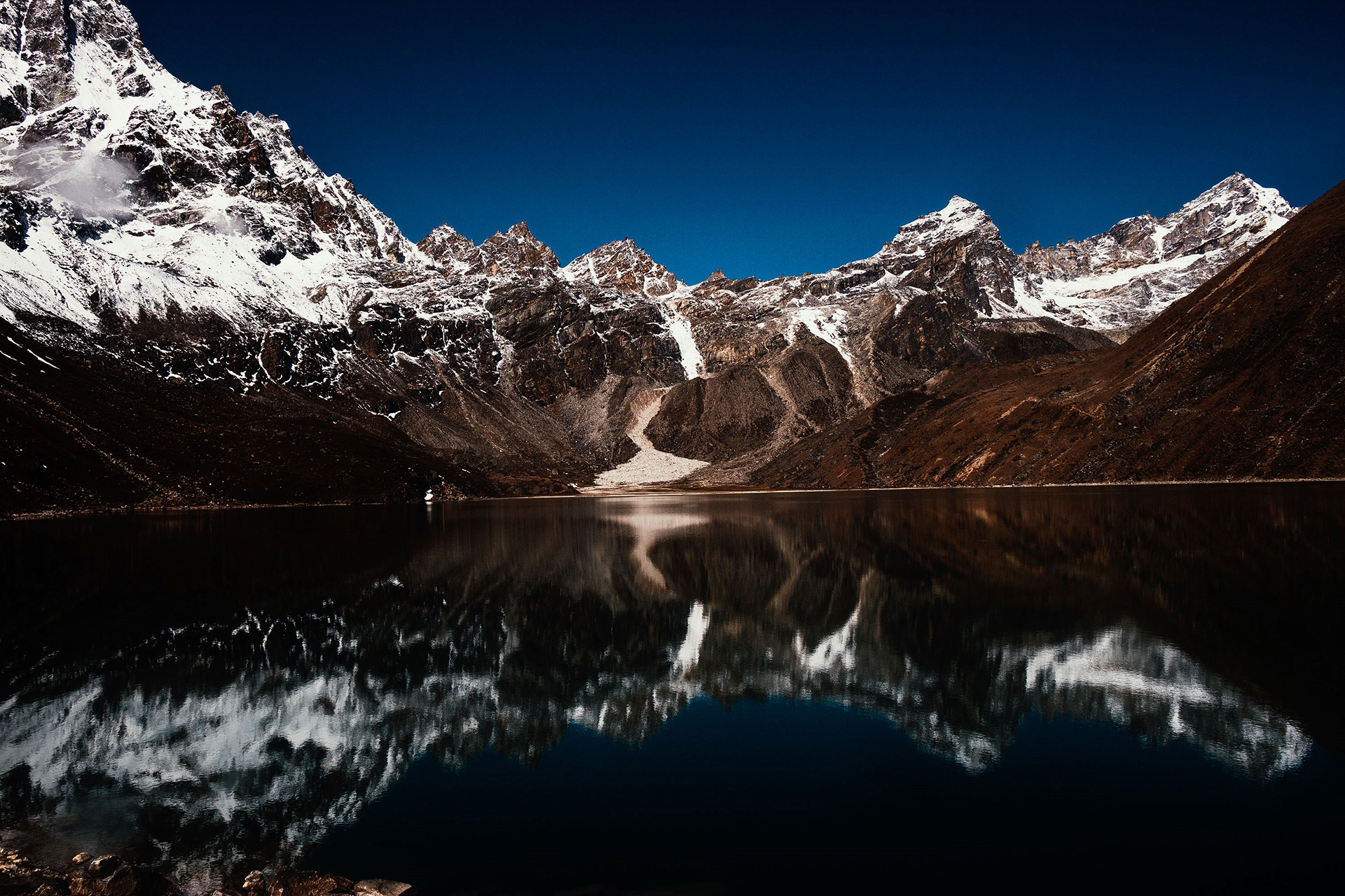 The largest of the three Gokyo lakes