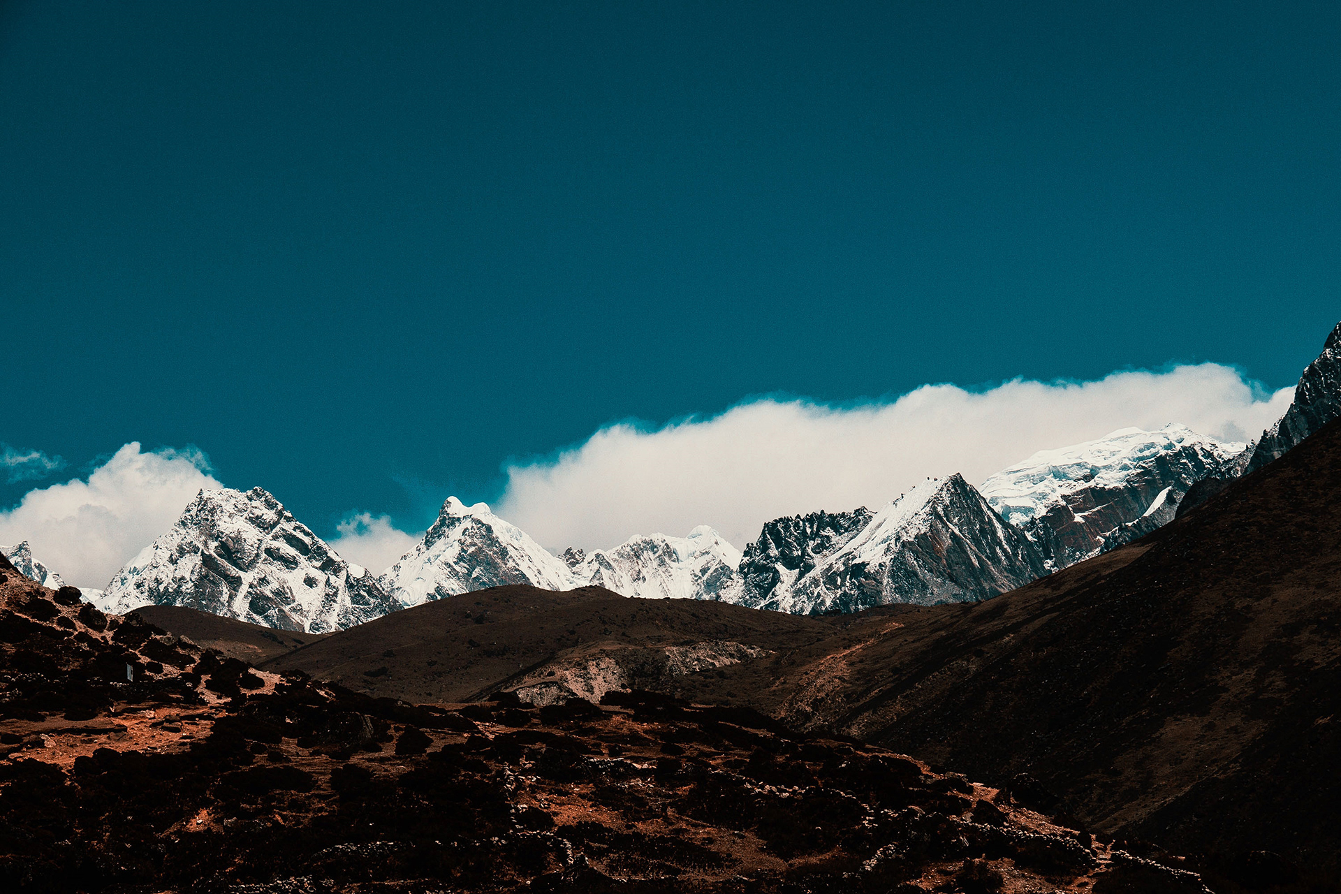 The landscape at 4000m elevation