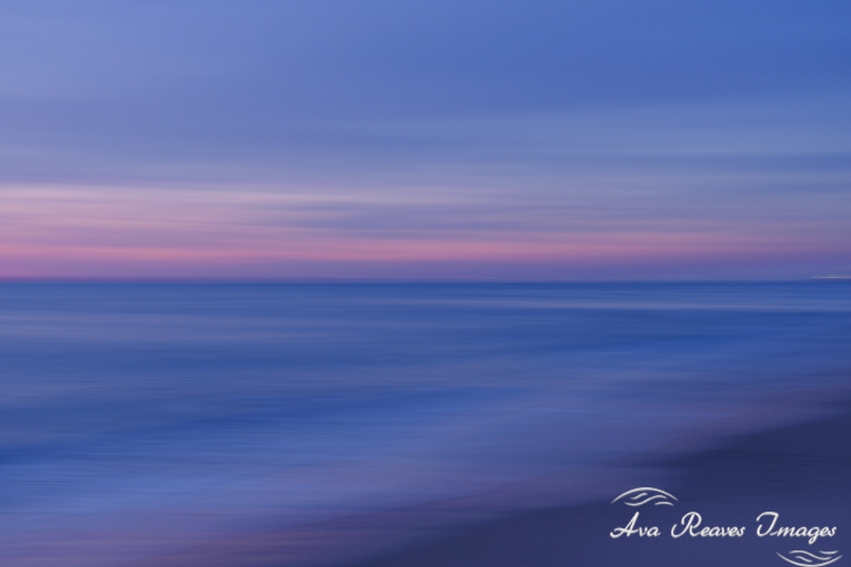 Abstract sunrise at the Virginia Beach Oceanfront