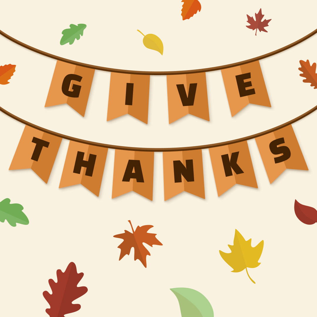Thanksgiving social media graphic for @getventive