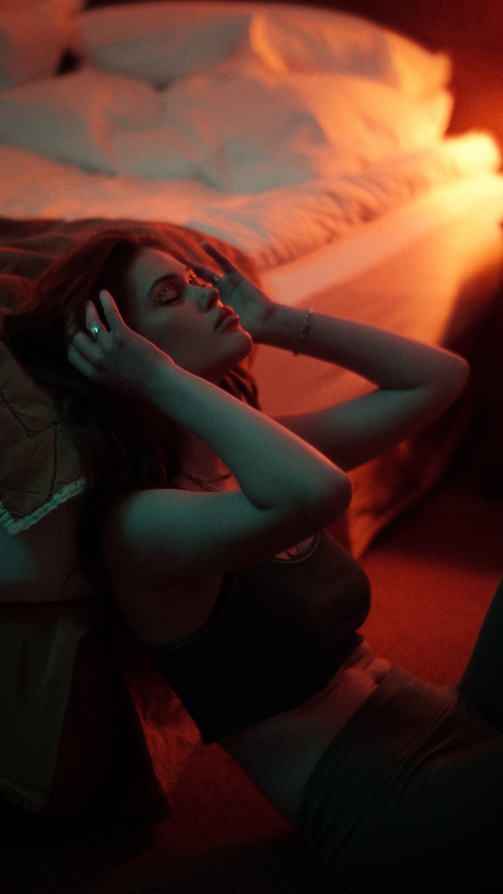 Ariane Ganz am Set von "siovo - Tu me fais mal"