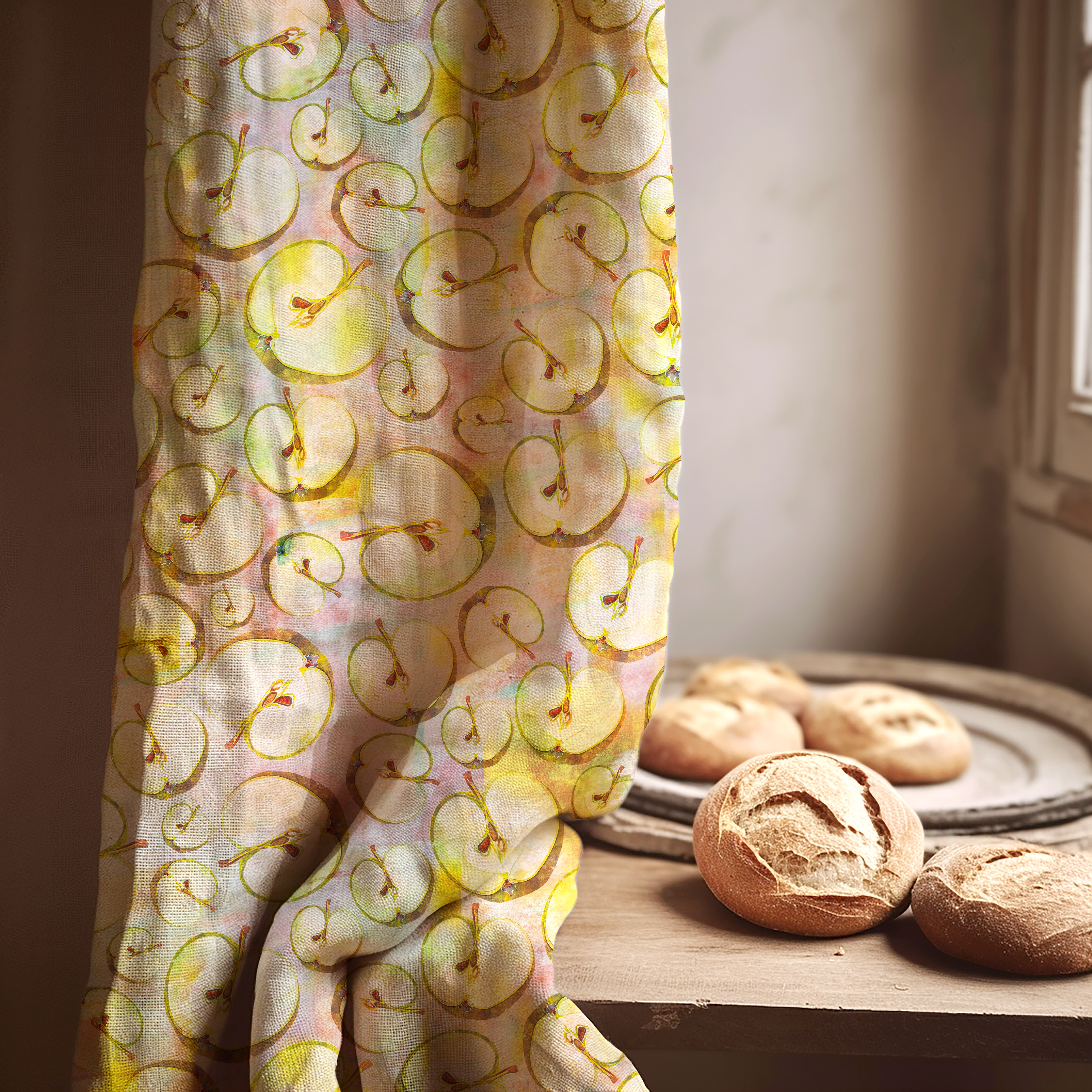 Golden Orchard in Sunlit Honey