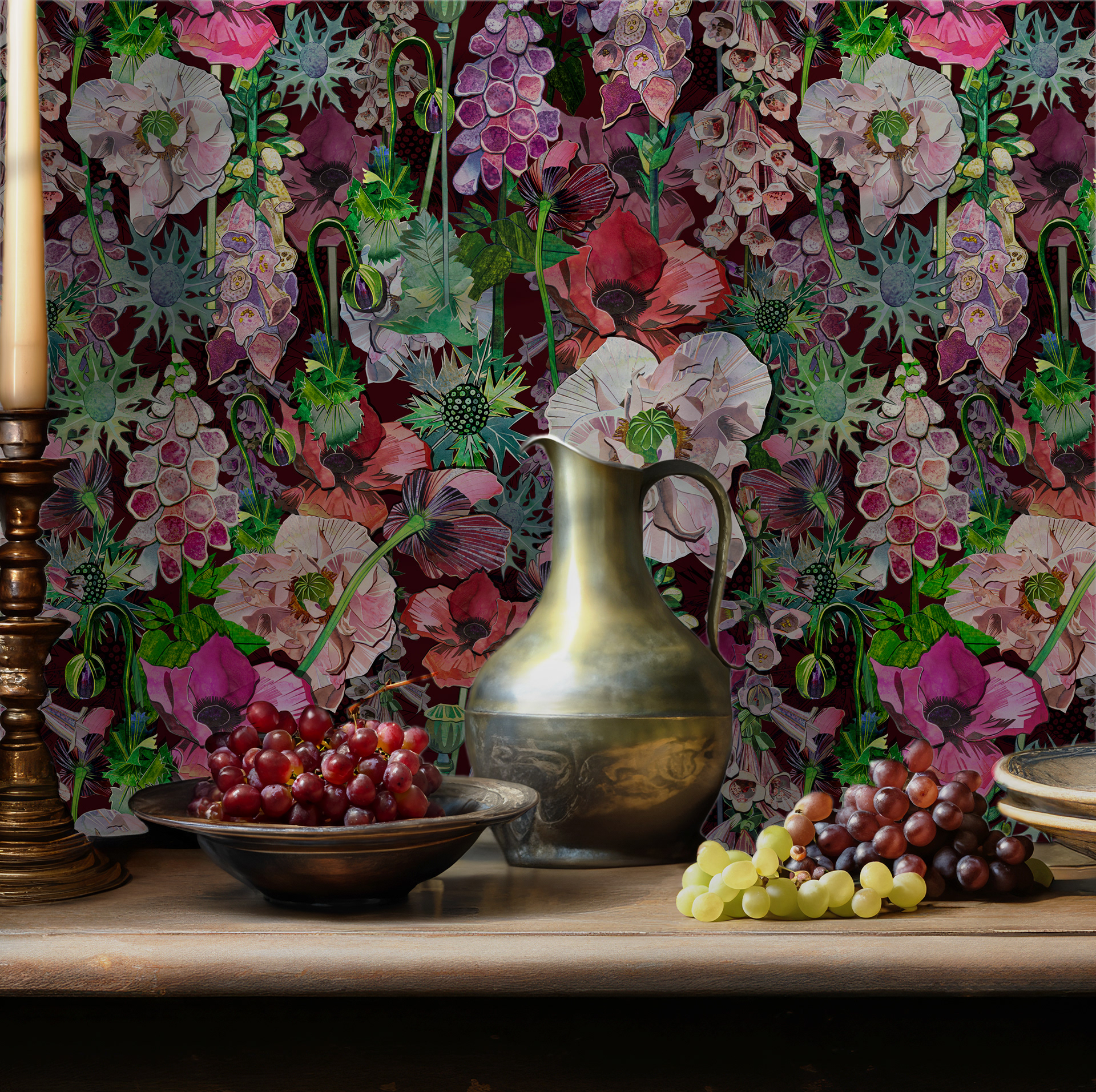 The Healer's Garden in Ruby Hues