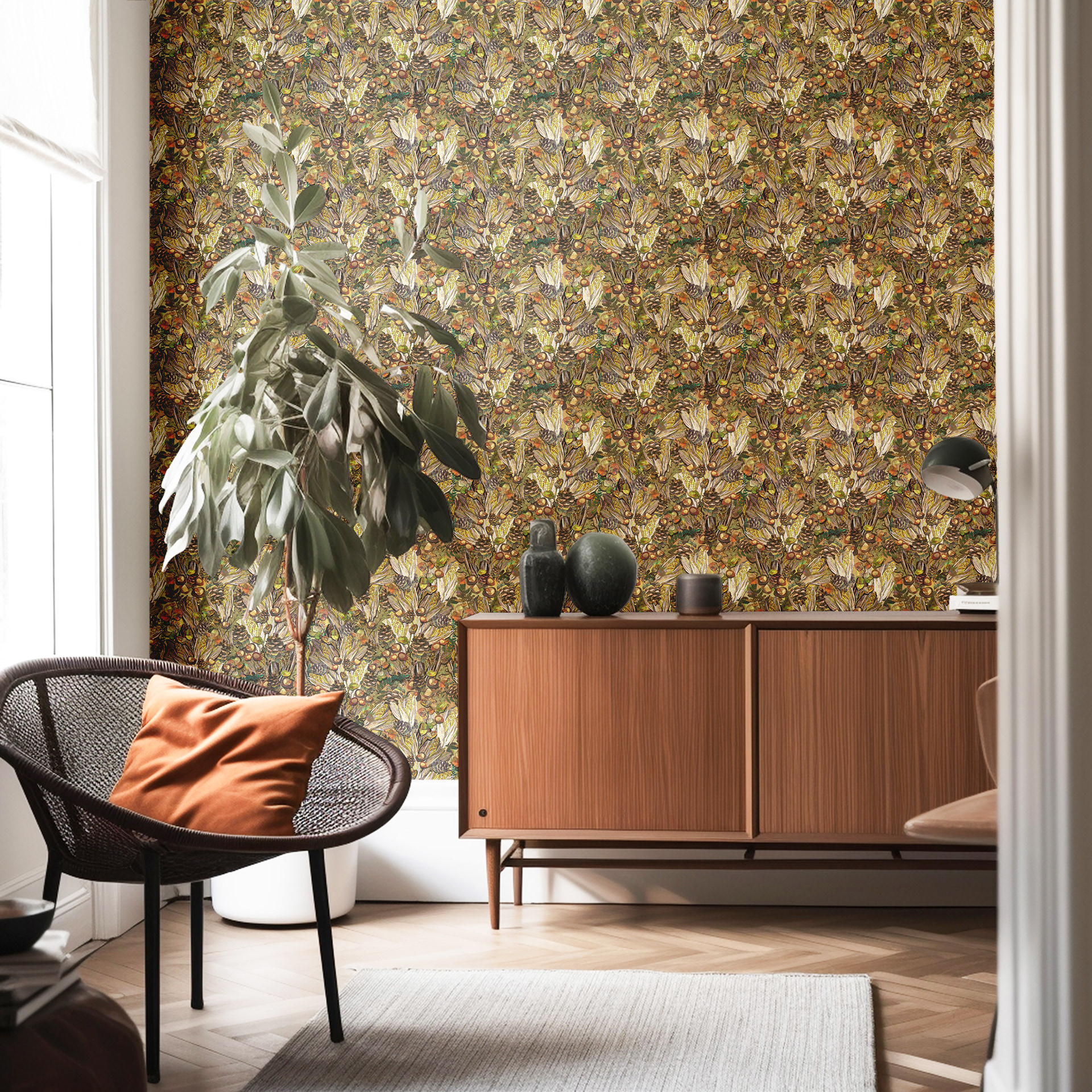 Amber Harvest in Warm Nutmeg