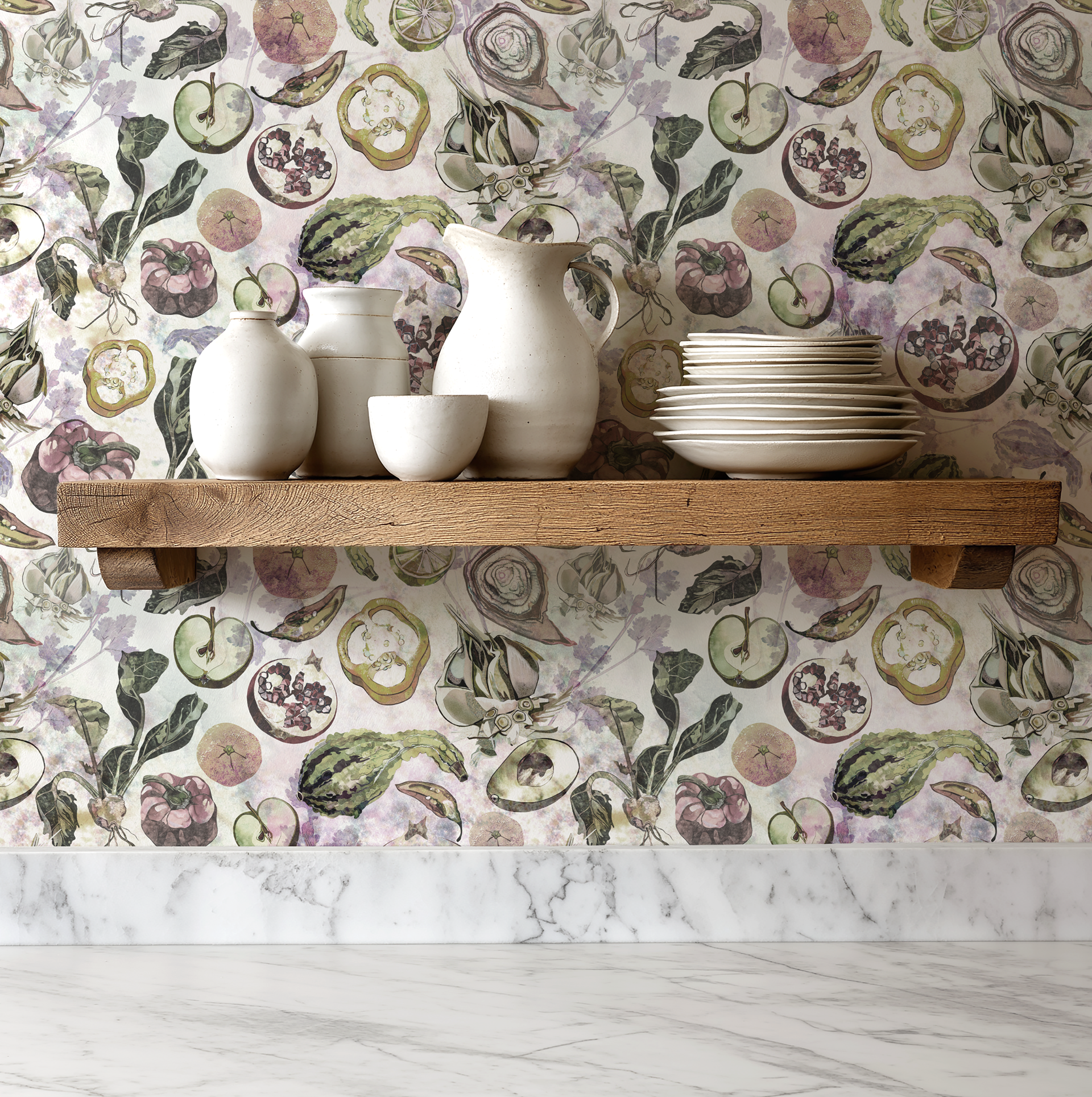 Kitchen Garden in Hushed Hues