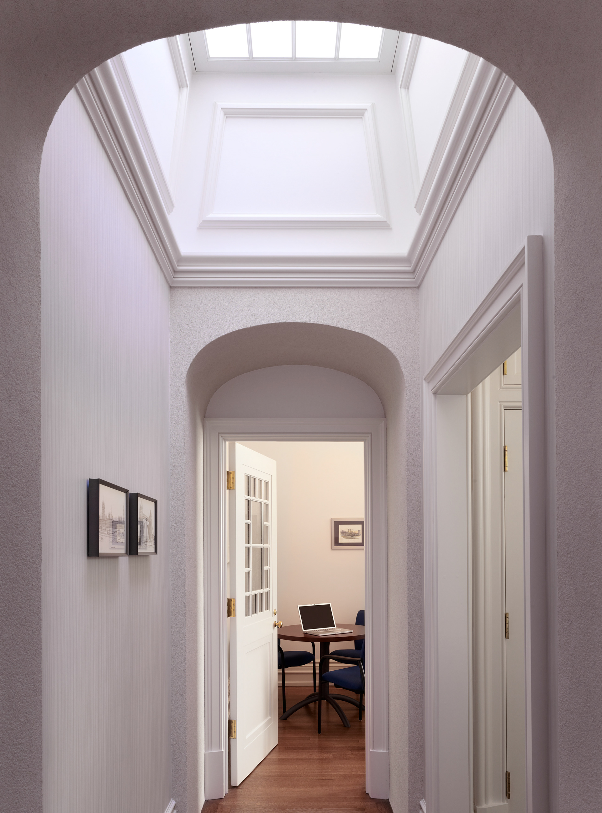 New paneled skylight for a NYC townhouse.