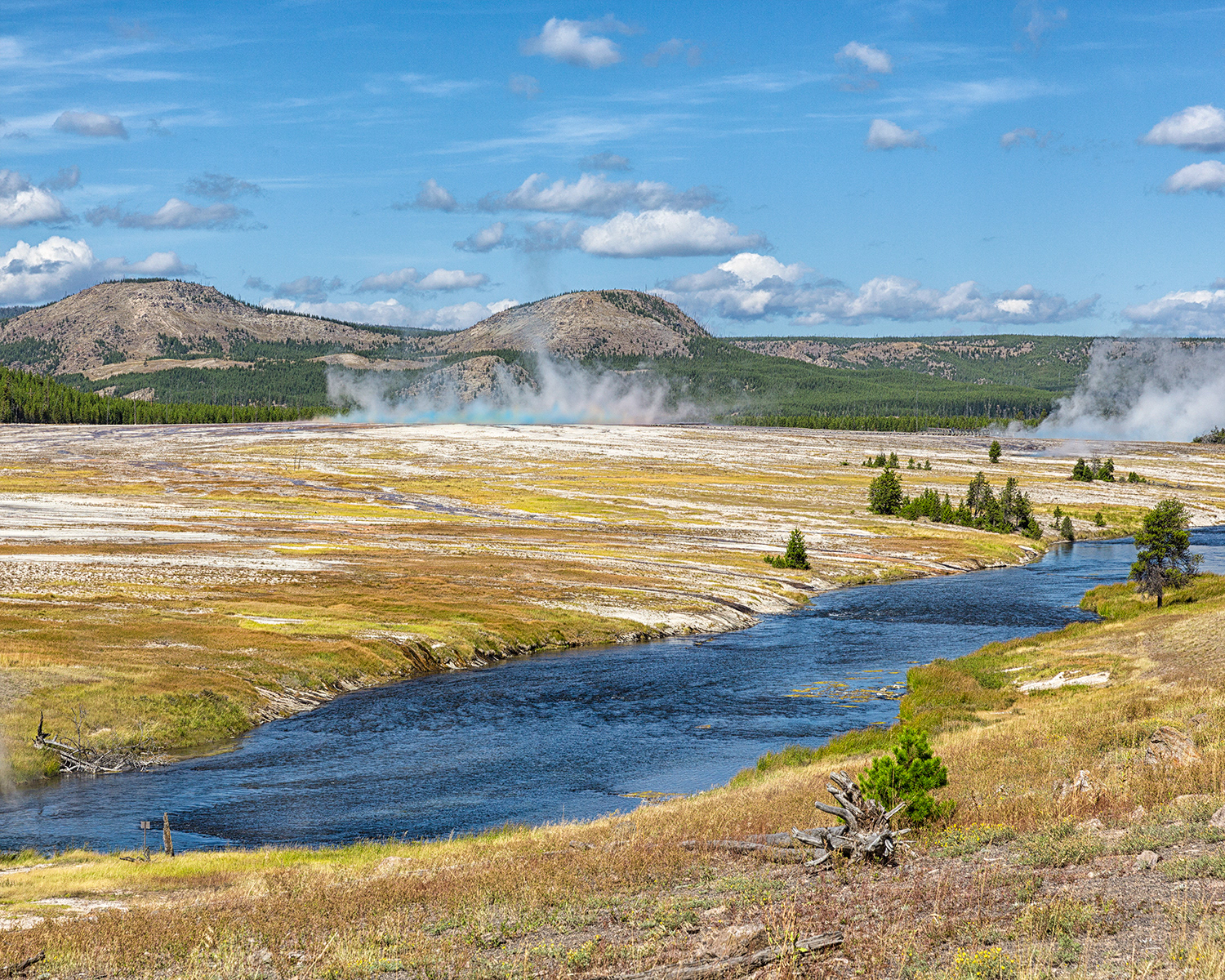 Firehole River Midway Geyser Basin