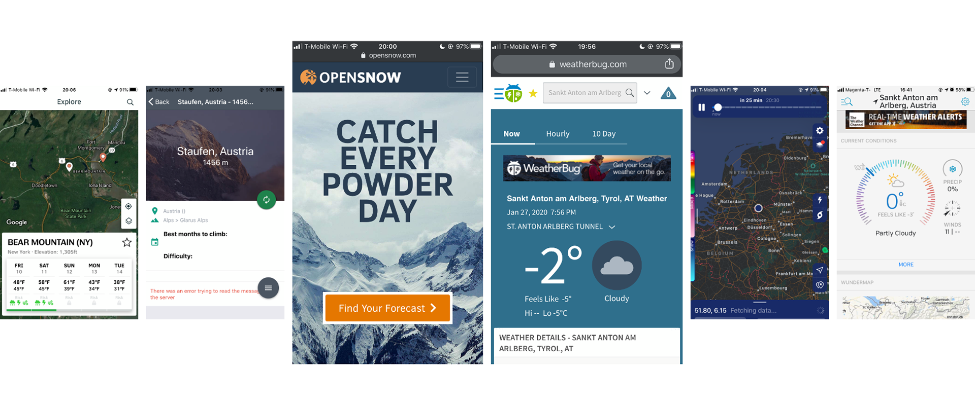 Image of competitors screenshots