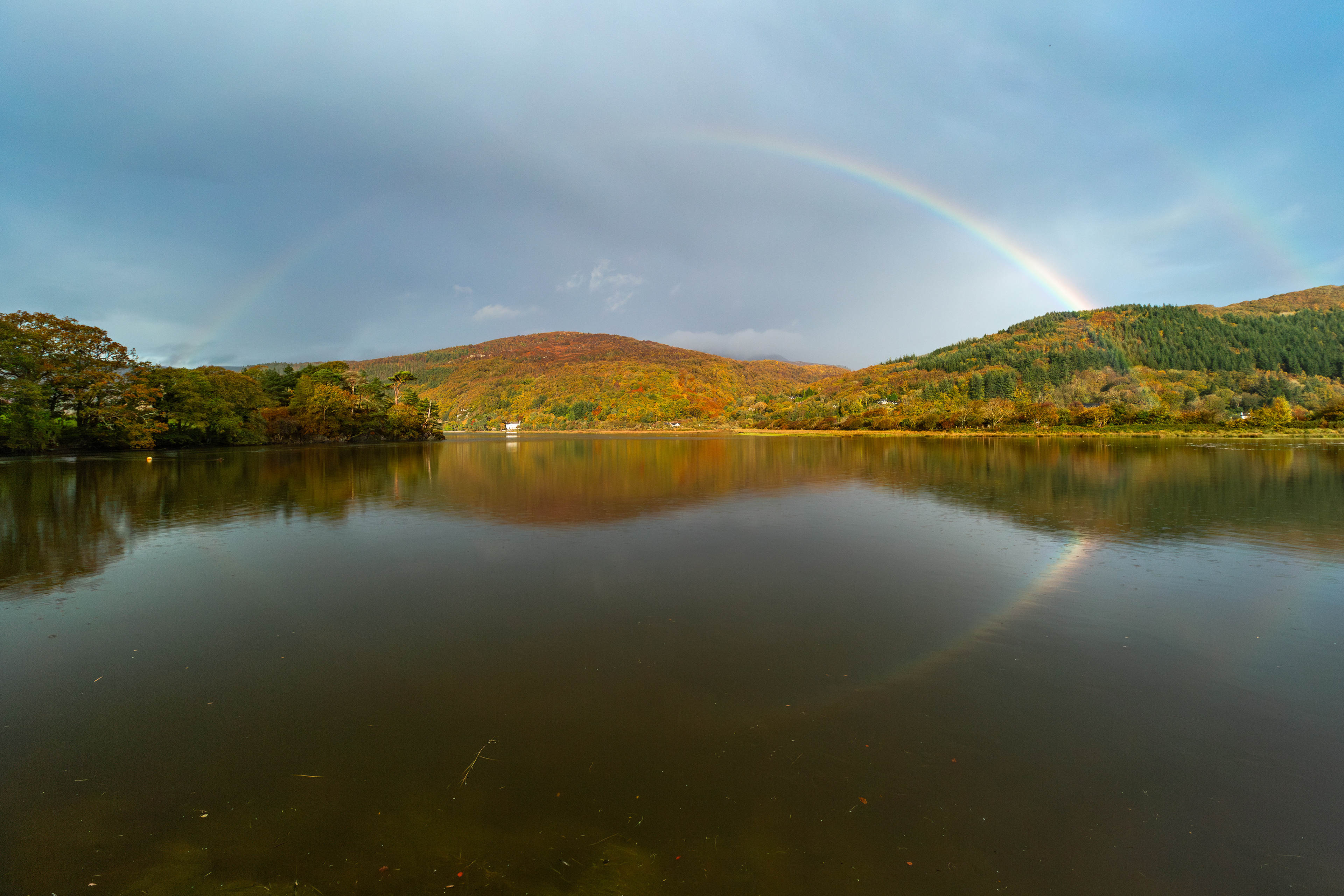 Double Rainbow on the Estuary Penmaenpool
