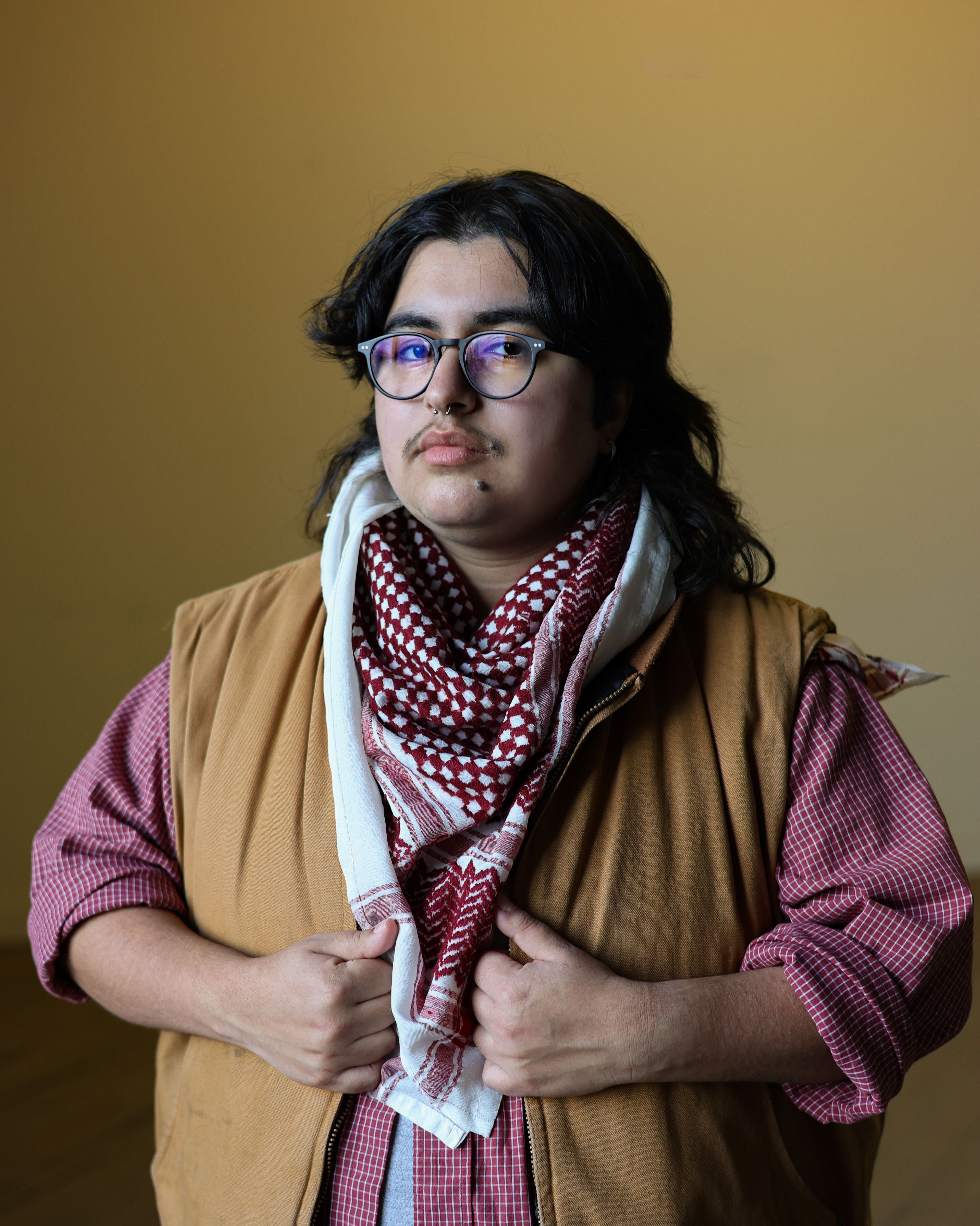 Yusur, They/He . “I think fear right now is a survival instinct, for many of us. I fear for myself, and my sisters, and my parents, and my students and my trans siblings and the people who are told are illegal (as if that is a thing a person can be!). I fear for the people who are forced out of their homes, stripped out of their humanities overseas. I feel fear in my bones,and underneath my finger nails, and in the sobs that get caught in my throat.  It’s ok if fear has been your companion too— squeeze its hand gently.  Now, we need to utilize our fear. It is incredibly easy to feel submerged with panic, to barrel into cycles of ‘what ifs’, to be lost amidst what feels like a catastrophe. We need to stay informed. We will be dusting away the spiderwebs of hateful rhetoric. We need to recognize fear-mongering for what it is. Keep reading your books, keep researching to understand your rights, keep correcting people when they’re misinformed, keep educating yourself more, keep showing up for community.  I love you, I hope you’re taking care of yourself.”