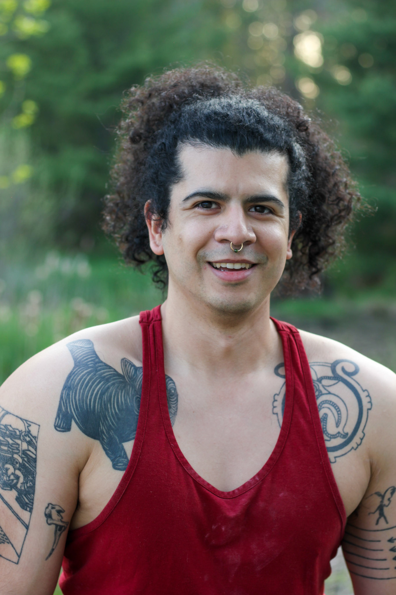 Teo, They/Them . “My way of interfacing with the penal system has been informal and highly individual. About 4 years ago I had decided to reach out to incarcerated folks as a penpal. I picked a few different folks across the country and just started writing. I maintained 3-6 penpal dynamics at a time, as folks are released, or unfortunately, on the occasion that they transfer and we lose touch due to mailroom mixups or address losses (which thankfully is the more rare option). I’ve had some of my favorite conversations around religious texts via 20 page written letters where you run out of paper before you run out of things to say. It’s also been interesting learning from incarcerated queer folks, how tender dynamics and self knowledge can arise in the cracks of facilities that are so innately hostile. Particularly, one friend’s experience who started Estrogen after she had been put on death row— our discussions around fear and self actualization have been deeply impactful on me.”