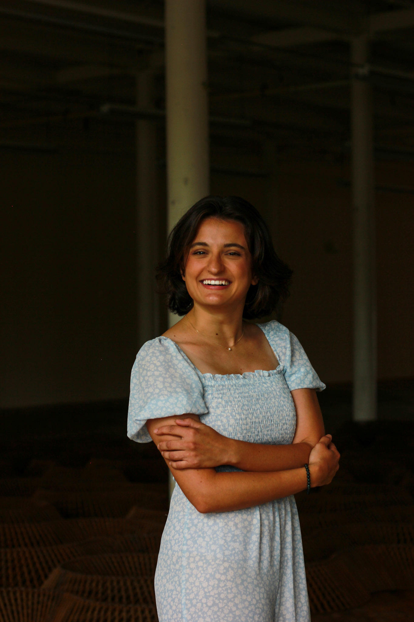 Meg, She/They . Meg is a unique individual, and that is what queerness means to her: Individuality. Meg has always felt on the outskirts of groups, just different enough never to feel a sense of belonging. They were a single, intact being, separate from the group. Their neurospicy queerness was never fully accepted (internally or externally) until living abroad in Scotland, 23 years into their life. Here, she was surrounded by a new type of human, a confident, witty, and bold type who challenged her to become deeply in tune with themself. She came out in 2021 as bisexual, but that was just the start of their journey. Nuance and difference appeared as the days passed. She explored and experimented in the city of Scots, testing each label like a new jacket. It was hard but necessary. When it came time to move on, back to Maine and back to their home, they decided it was nearly impossible to identify with a singular “label” or “description”. She was confused and detached, from their friends, her community, and our place.  It was around this time, in 2023, that they discovered an organization called Queerly ME. She found, while immersed in the woods with other “different” queer humans, that individuality didn’t need to be lonely or solitary. One could be Queer without being separate or isolated. In this gathering, she saw people complimenting one another. They lifted each other up, played to their strengths, and took what they needed, giving back what they could, individuality intact. It was magnificent and inspiring. She was not only surrounded by extra-ordinary humans, but she was one, fully themself. Nearly a year later, Meg’s confidence has grown and she decided she wanted to show it off, being authentically themself. Meg belongs in this community, in this city, in this state, and in this world, just as she is: A Queer, lady-adjacent, different, and wonderful individual.