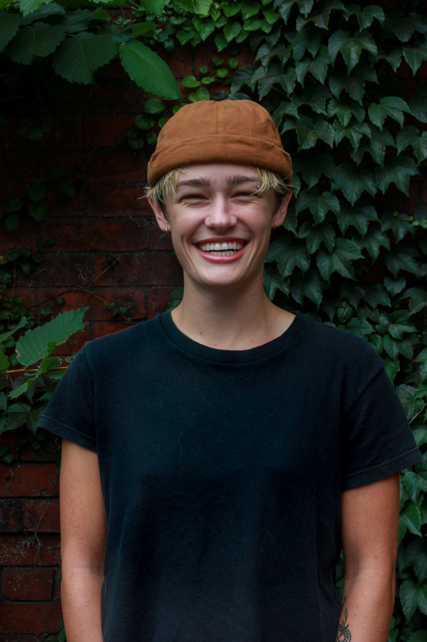 Ryn, She/They . “When things feel imbalanced, I go to the ocean. I watch the trees. My therapist says I should take myself out on dates, so I’ve been driving along the coast, stopping anywhere with a scenic view, and drinking bubbly water infused with hemp or CBD. I’m not sure if it calms me or if it’s placebo, but does it really matter? I just moved to Portland a month ago and I’m feeling grounded. I’m also learning how to skateboard so queer skaters wya.”