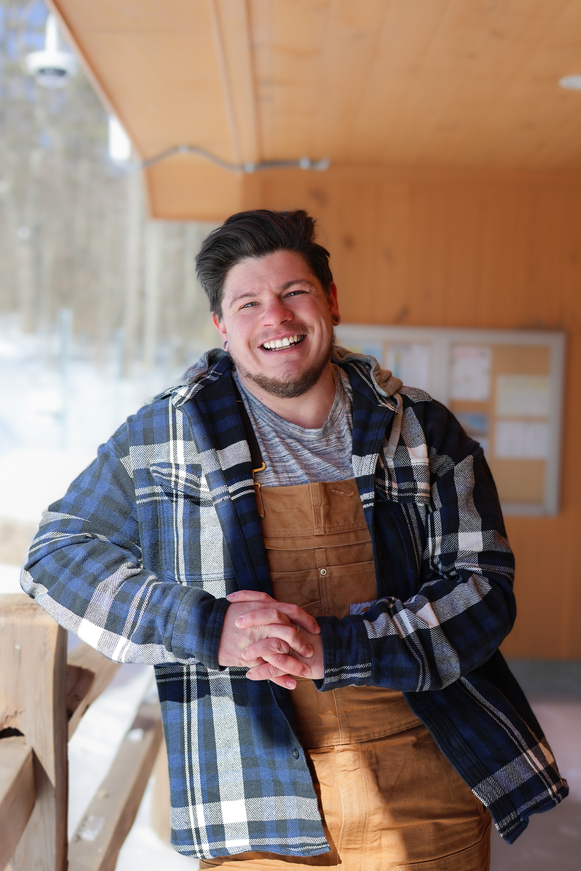 Dakota, They/Them . “In the last five years, I have grown into my queerness immensely. I used to fear letting the world see me for who I was. Now, I am so comfortable in my skin. A lot has to do with transitioning and finding support within my friends, family, and community. It seemed to be getting better for a while, but now, with the current political climate, it’s a scary time. I’ve had many people come to me for advice about how to support trans people in their lives, and what I can tell you is to fight for them when no one else is, even if they can’t see you do it. Tell them you love them, often.  As exhausting as it is to constantly fight for your place in the world, I am taking time to cultivate a life that I love to live. I want to be a role model for younger people to keep going, to prove that it does, in fact, get better. I want to create something that means something and that will last. Being queer or trans is not a choice, but if it were, I’d choose it in every lifetime. We are palpable and unmeasurable. We radiate a sacred joy.”