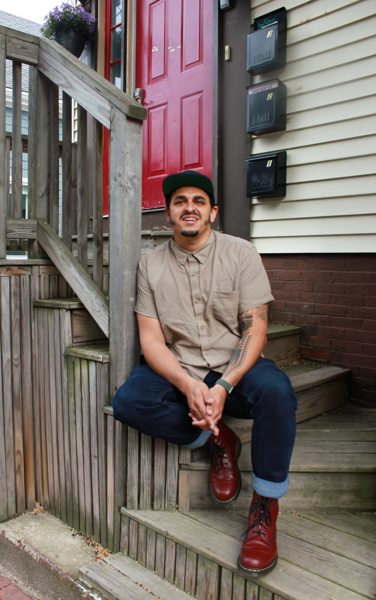 Dax, He/Him . “I’m a social worker, I’m in recovery, I’m biracial, I’m gay, I make techno music, I’m a Pisces and my saving grace is Leo moon. I moved to Portland from boston about five years ago, to start over. My life was out of control, and I was finally ready to try something new. I’m very grateful for all of the wonderful people I’ve met here who’ve helped me along my way. Cancel culture is something that I have come to understand as poisonous. Having difficult, awkward, messy, in other words “honest” conversations is the only way out. When we can sit with one another and not leave till the conclusion. If love is not the conclusion, the work is not done.”