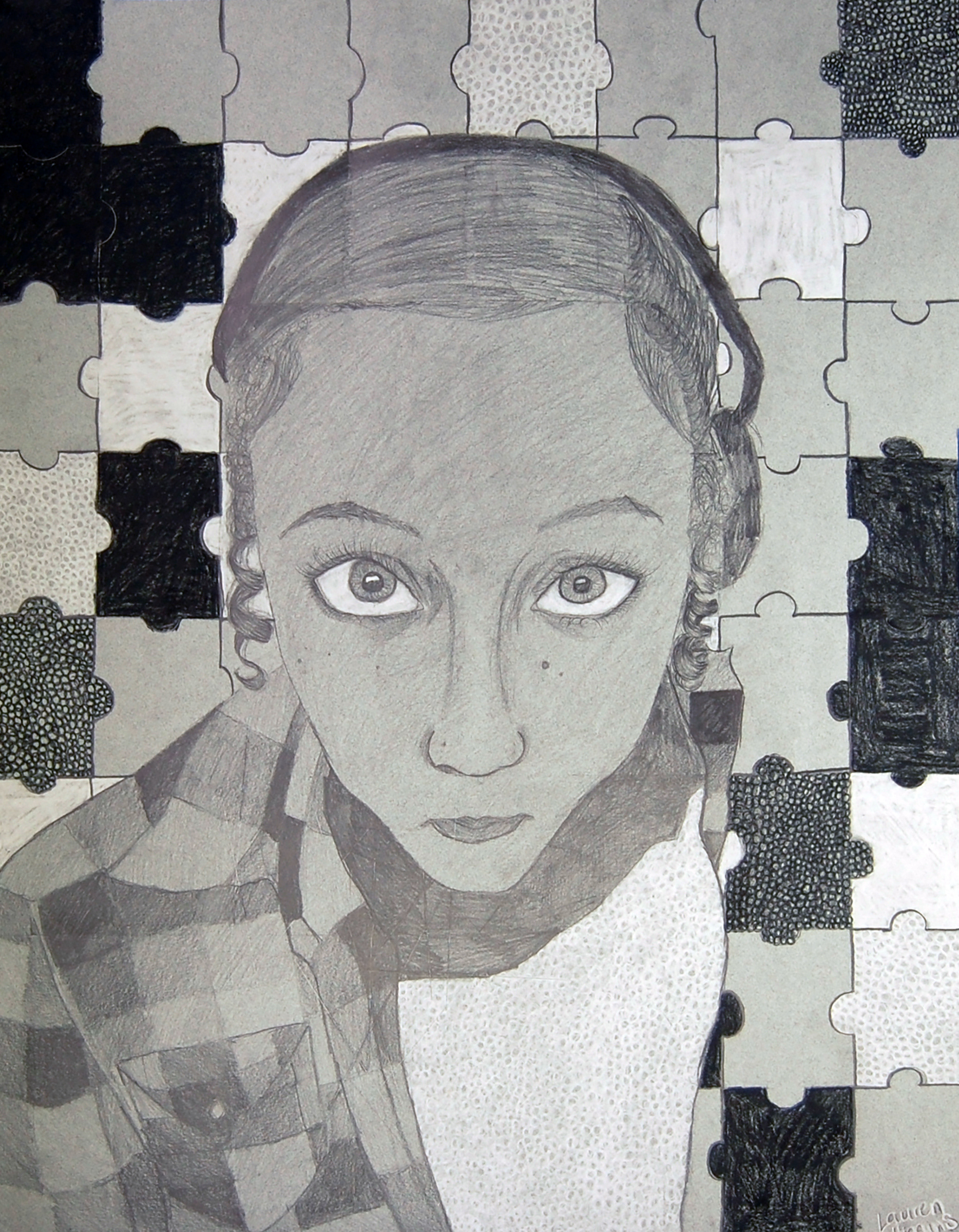 Drawing of Khary Cross by Lauren Higgins