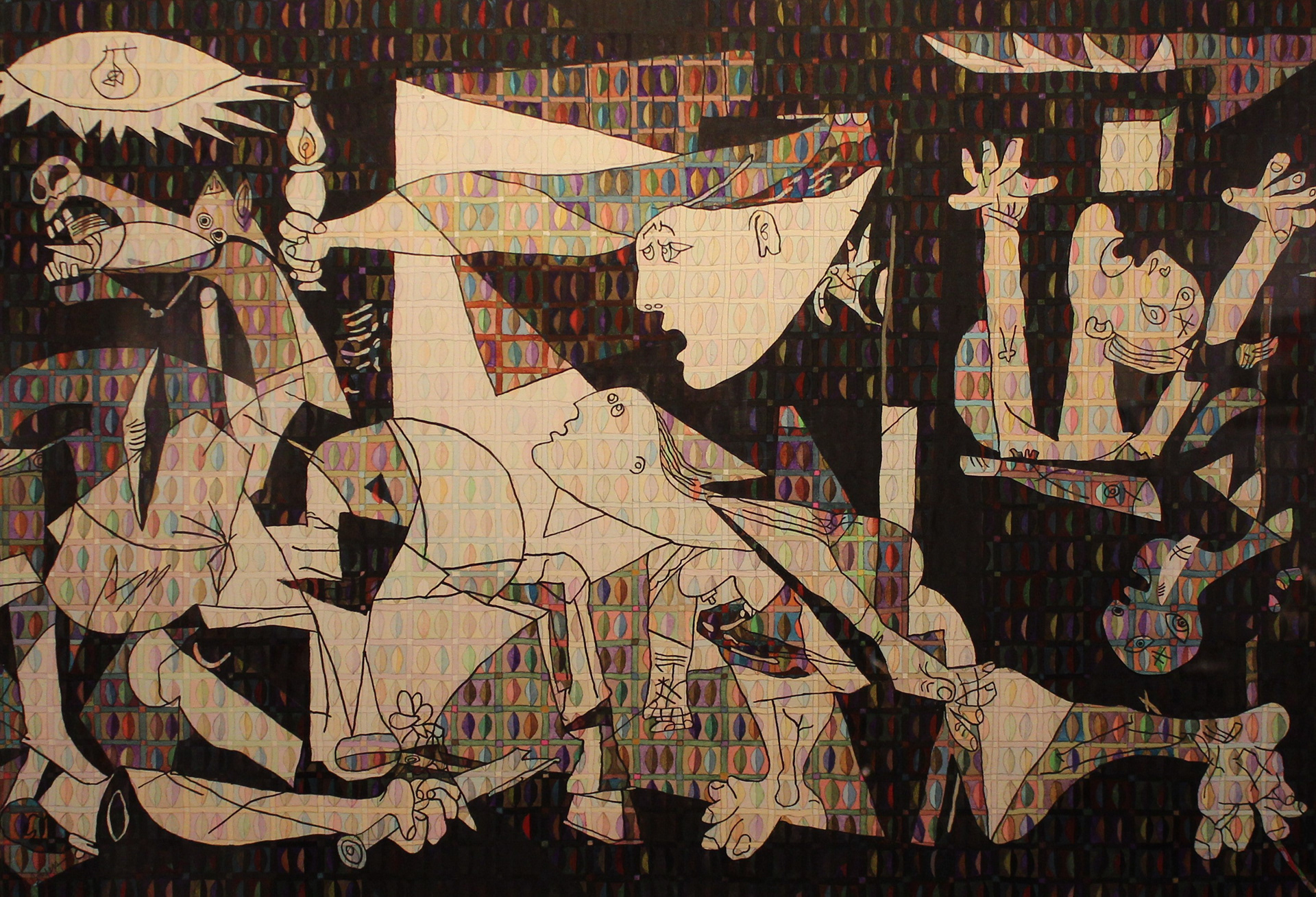 Colorized Guernica by Wayne A. Conyers
