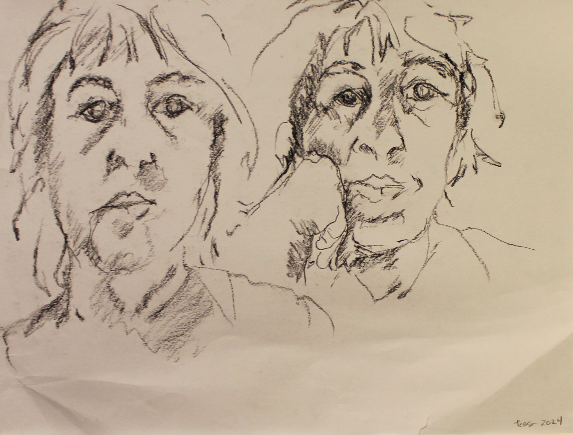 Self Portrait-2 Hours Later by Tess Dunkle-Mcknight