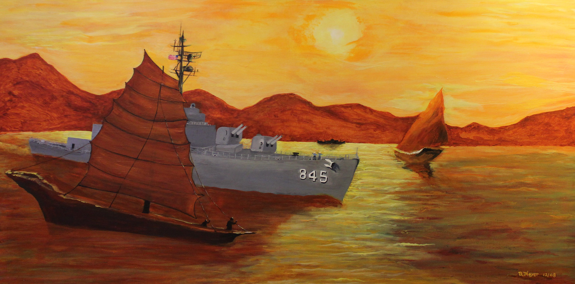 USS Bausell DD-845 South China Sea