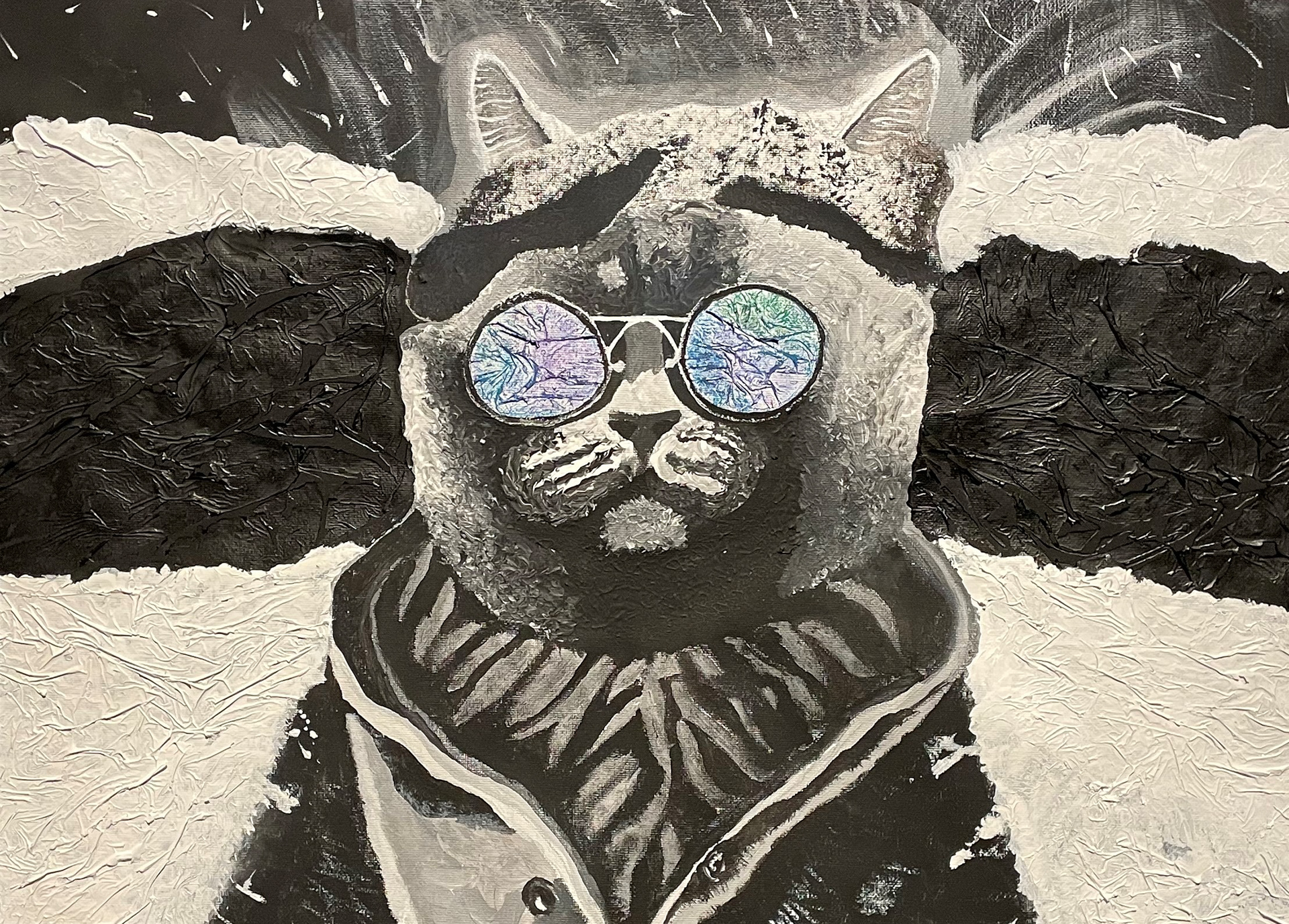 Lost in the Cold, Acrylic by Josiah Ball (Hosington High School)