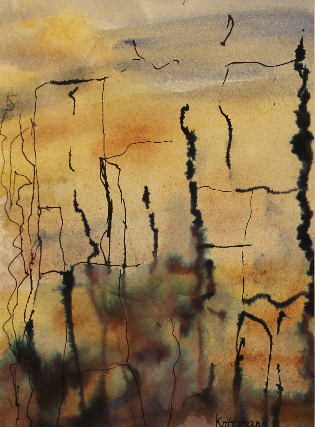 Spent Sunflowers by Mary Kottmann