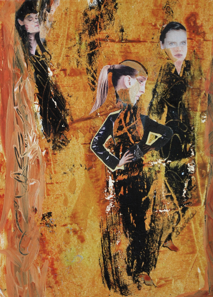 3 Women in Black by Lavina Blossom