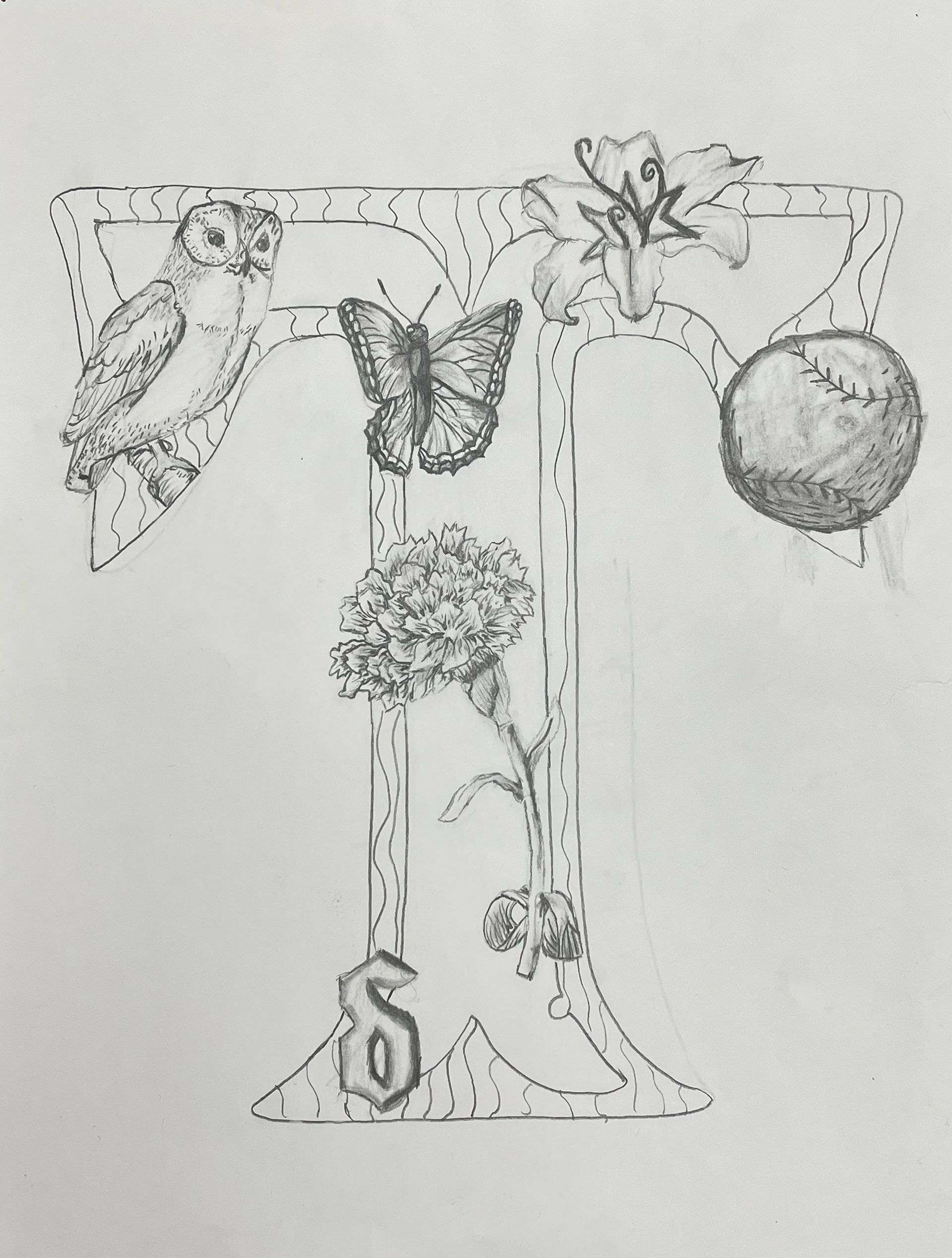 Symbolic Initial by Teagan Walker
