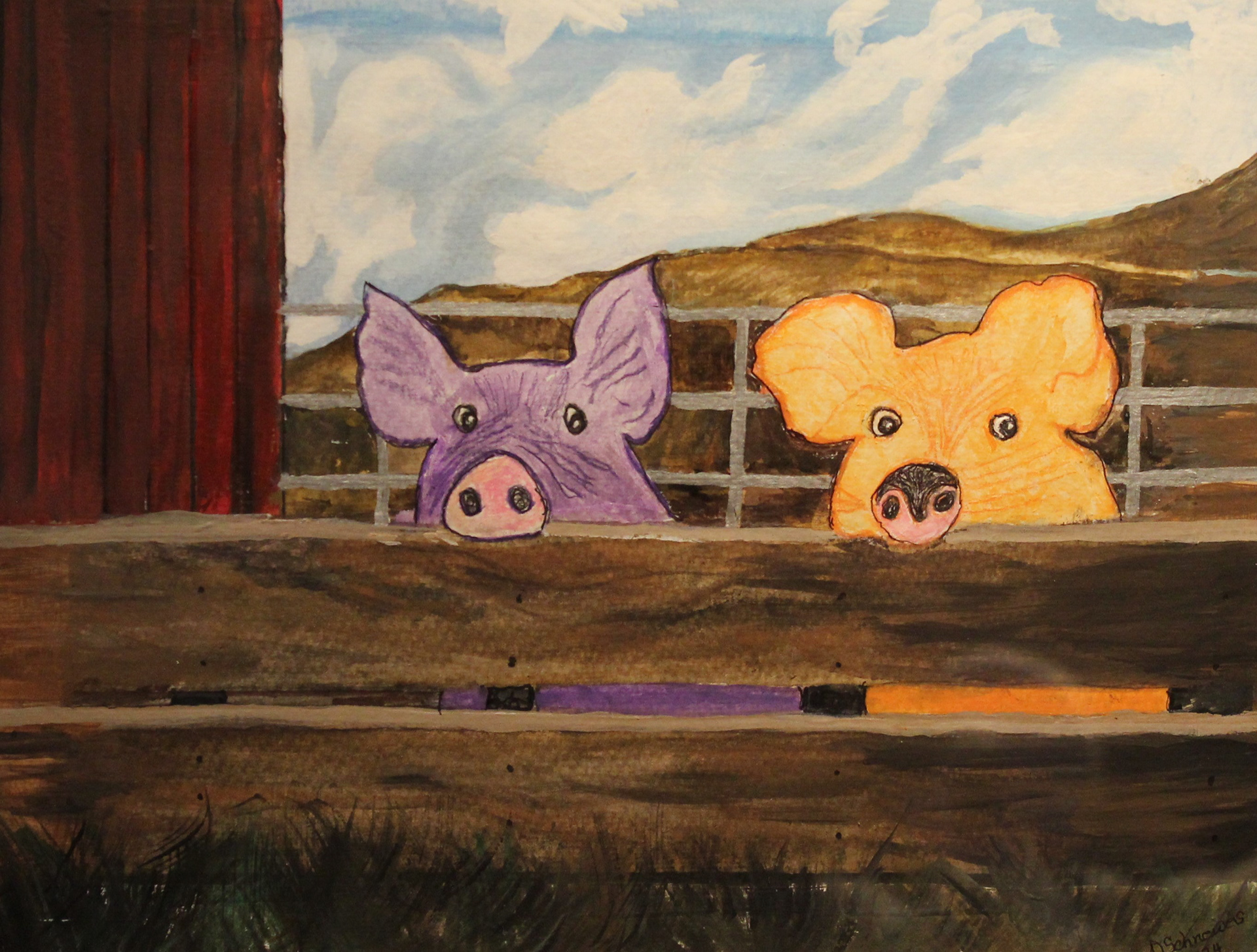 These Are the Colors of the World-Pigs by Debra Schneweis