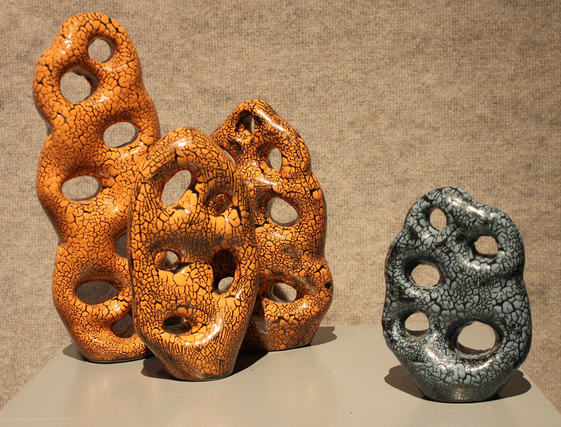 Aurantiaco Corallium Favum and Hyacinthum Corallium Favum by Mark Freeman