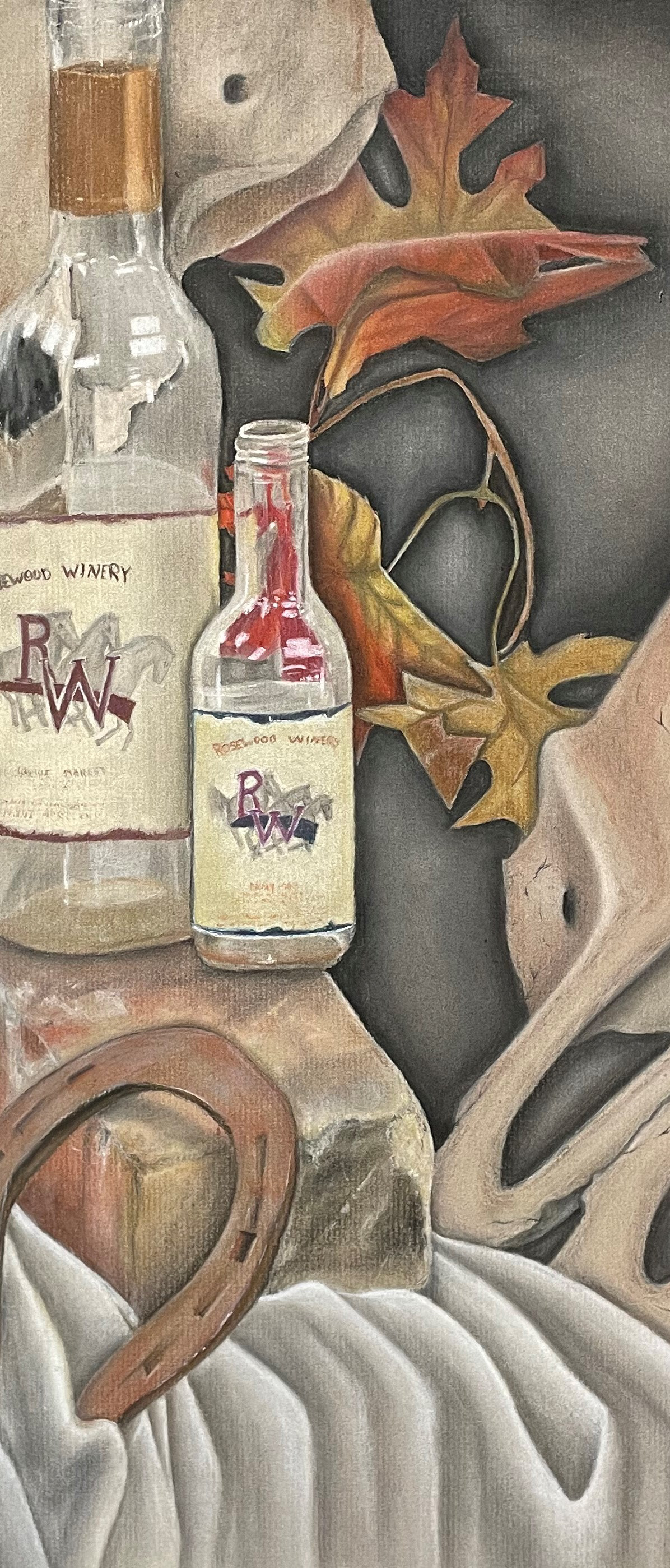 Rustic Bottle, Pastel by Lydia Porter (Ellinwood High School)