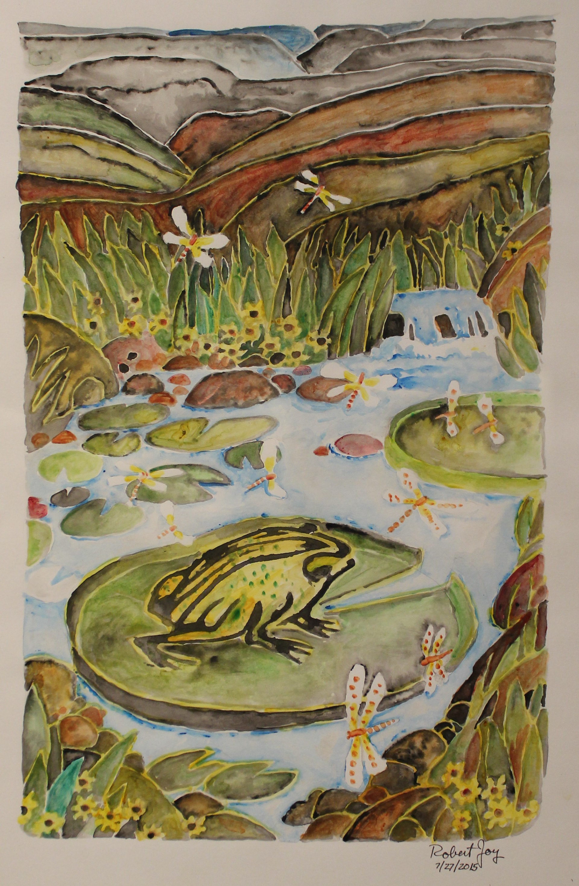 Nature with Frog by Robert (Scarlett) Joy