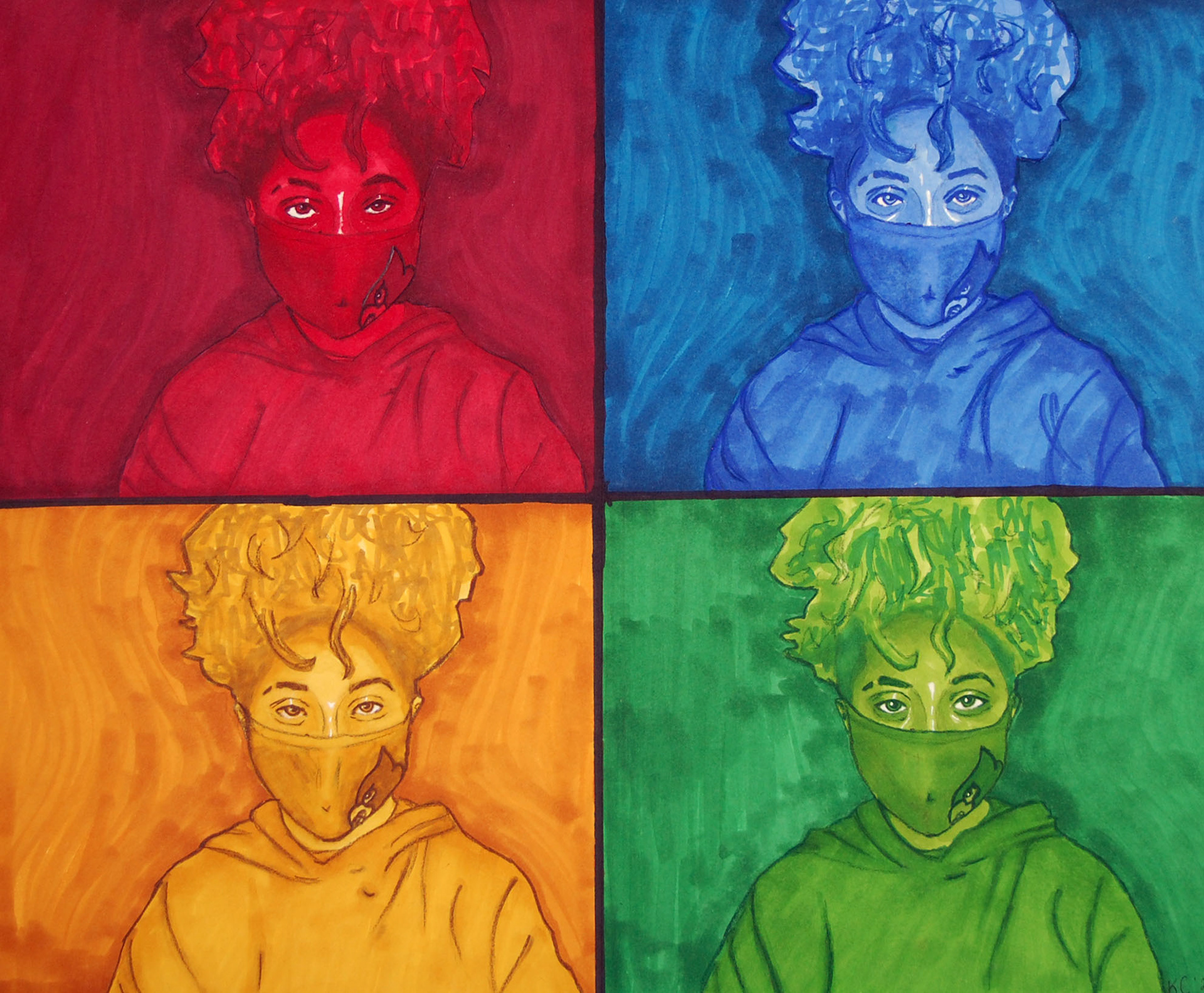 Red Blue Yellow Green by Khary Cross